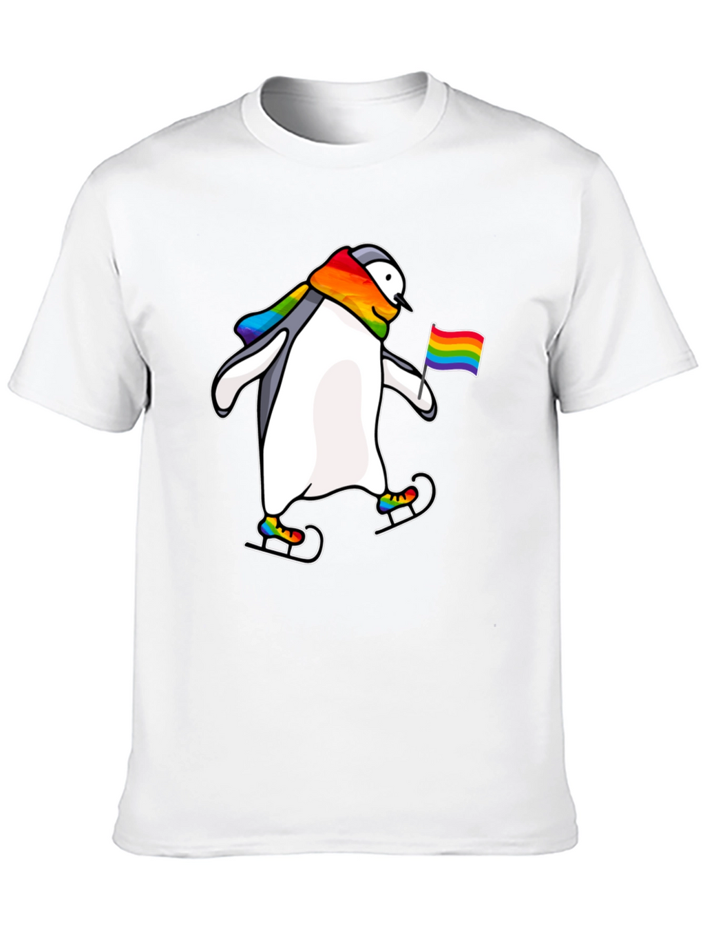 Penguin Pride Rainbow T-Shirt