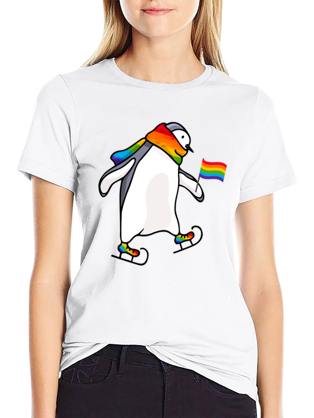 Penguin Pride Rainbow T-Shirt