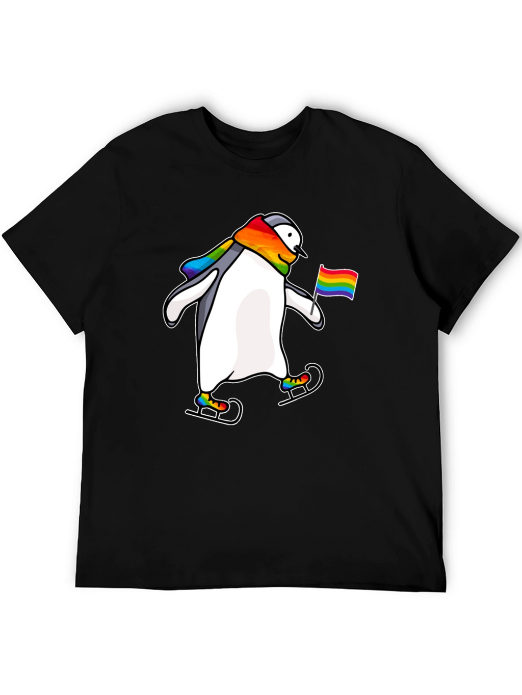 Penguin Pride Rainbow T-Shirt