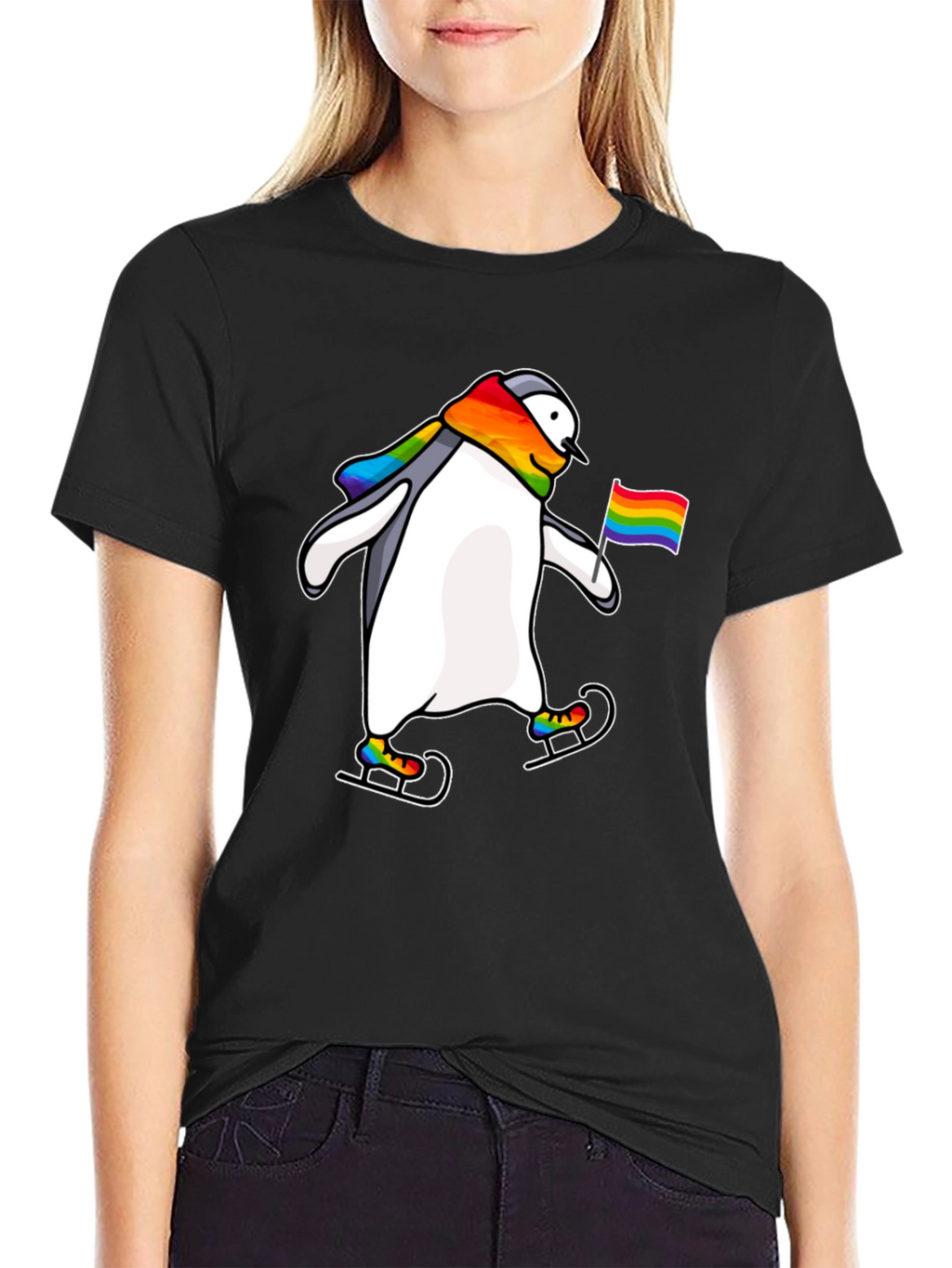Penguin Pride Rainbow T-Shirt