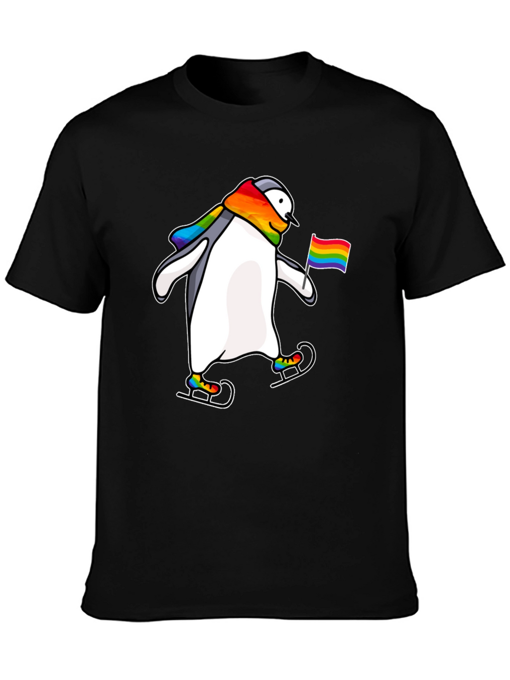 Penguin Pride Rainbow T-Shirt