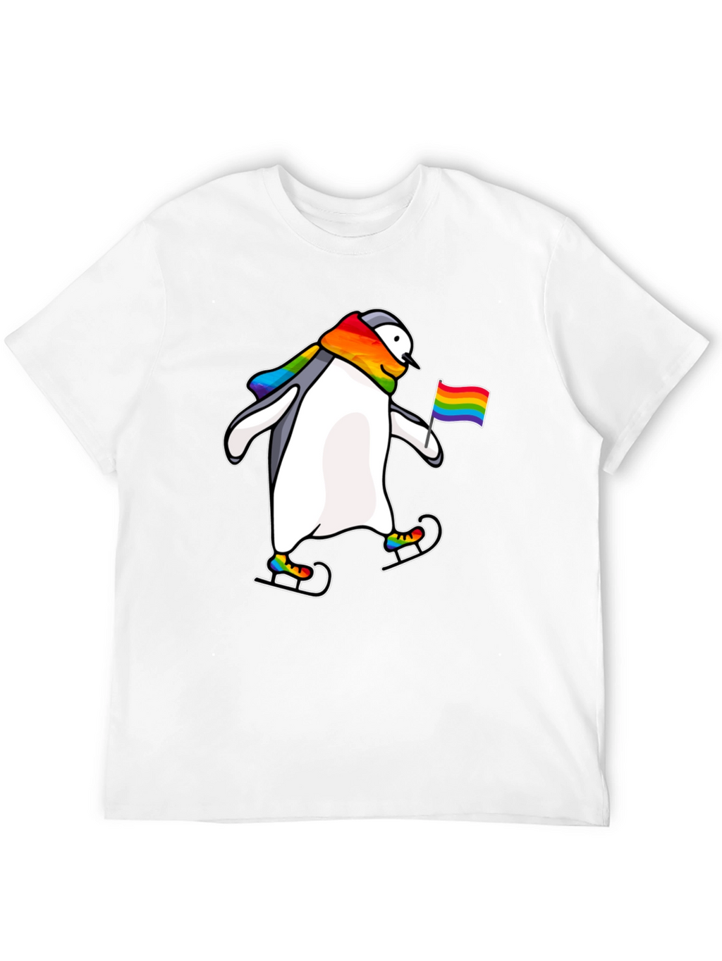 Penguin Pride Rainbow T-Shirt