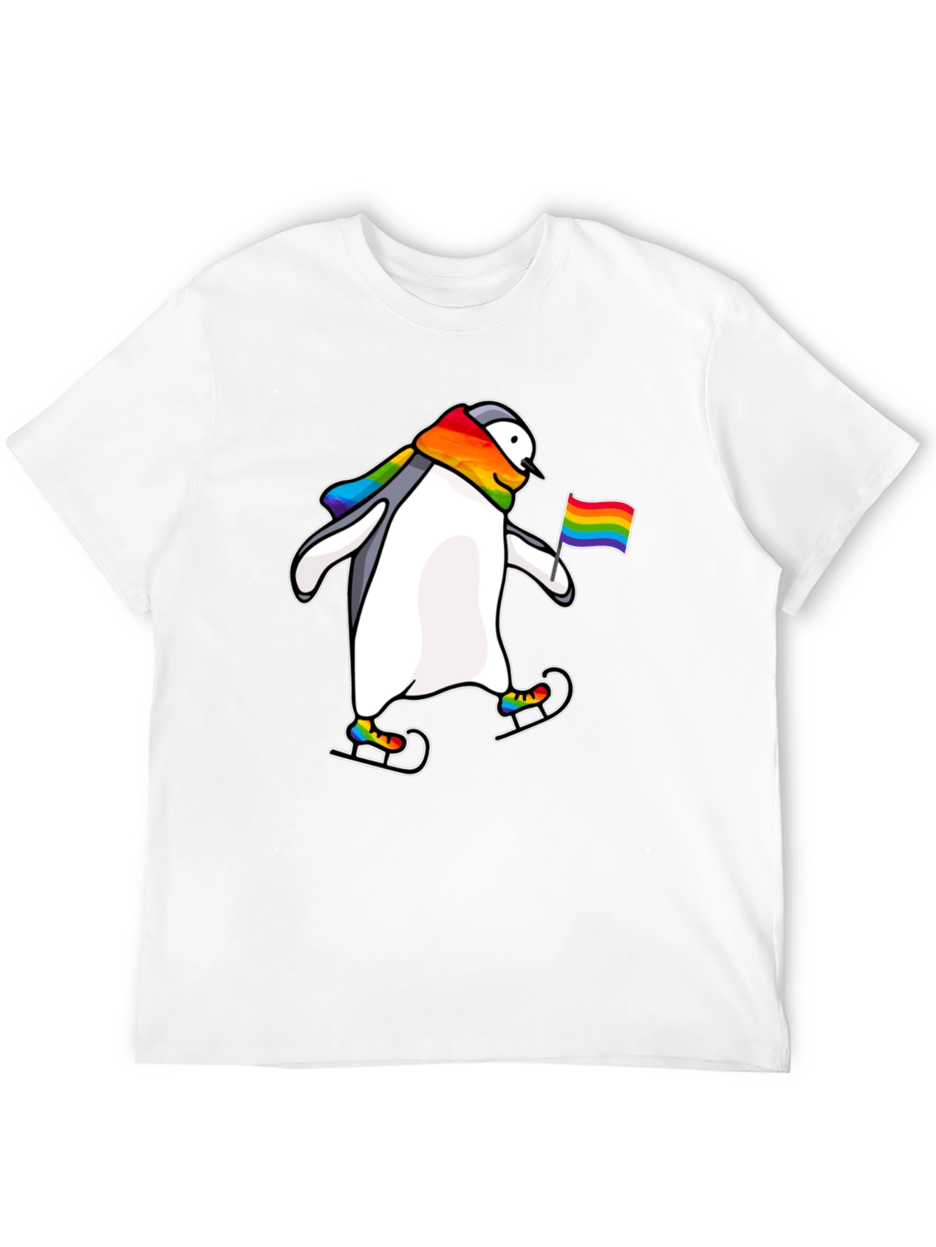 Penguin Pride Rainbow T-Shirt