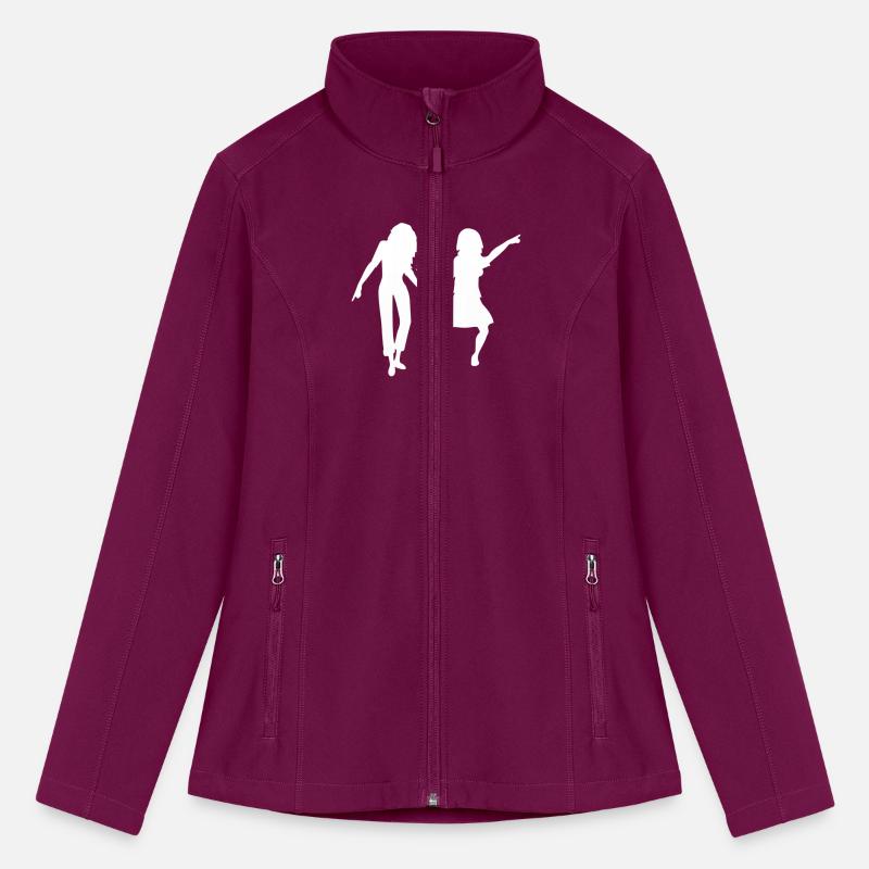 2 Party Women Friends Crew Dancing Team Silhouette