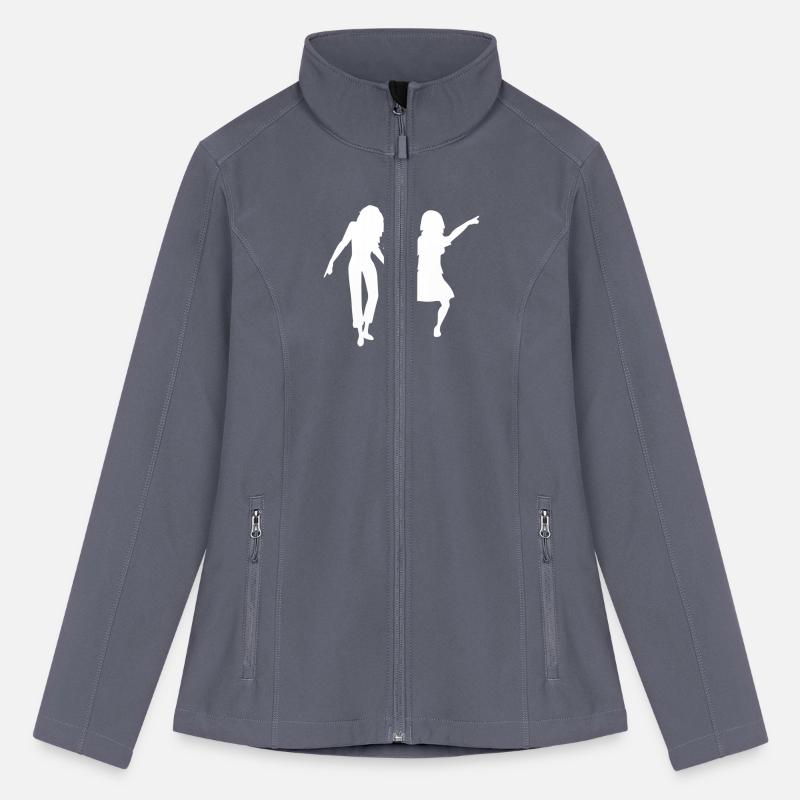 2 Party Women Friends Crew Dancing Team Silhouette