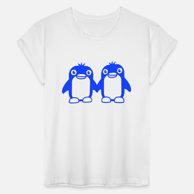 2 Penguins Couple Holding Hands In Love Friends