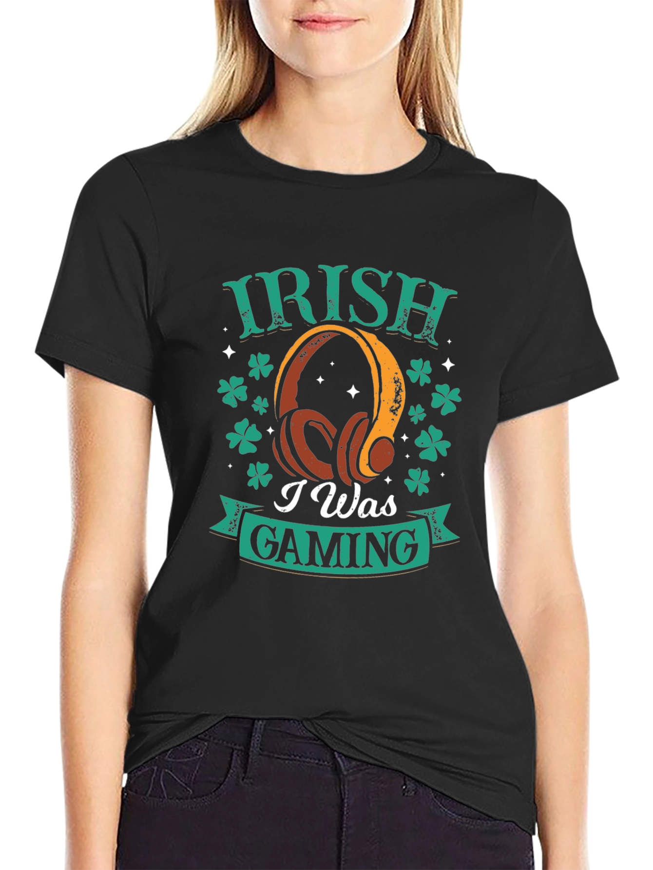 Irish I Was Gaming T-Shirt - St. Patricks Day Gamer Tee