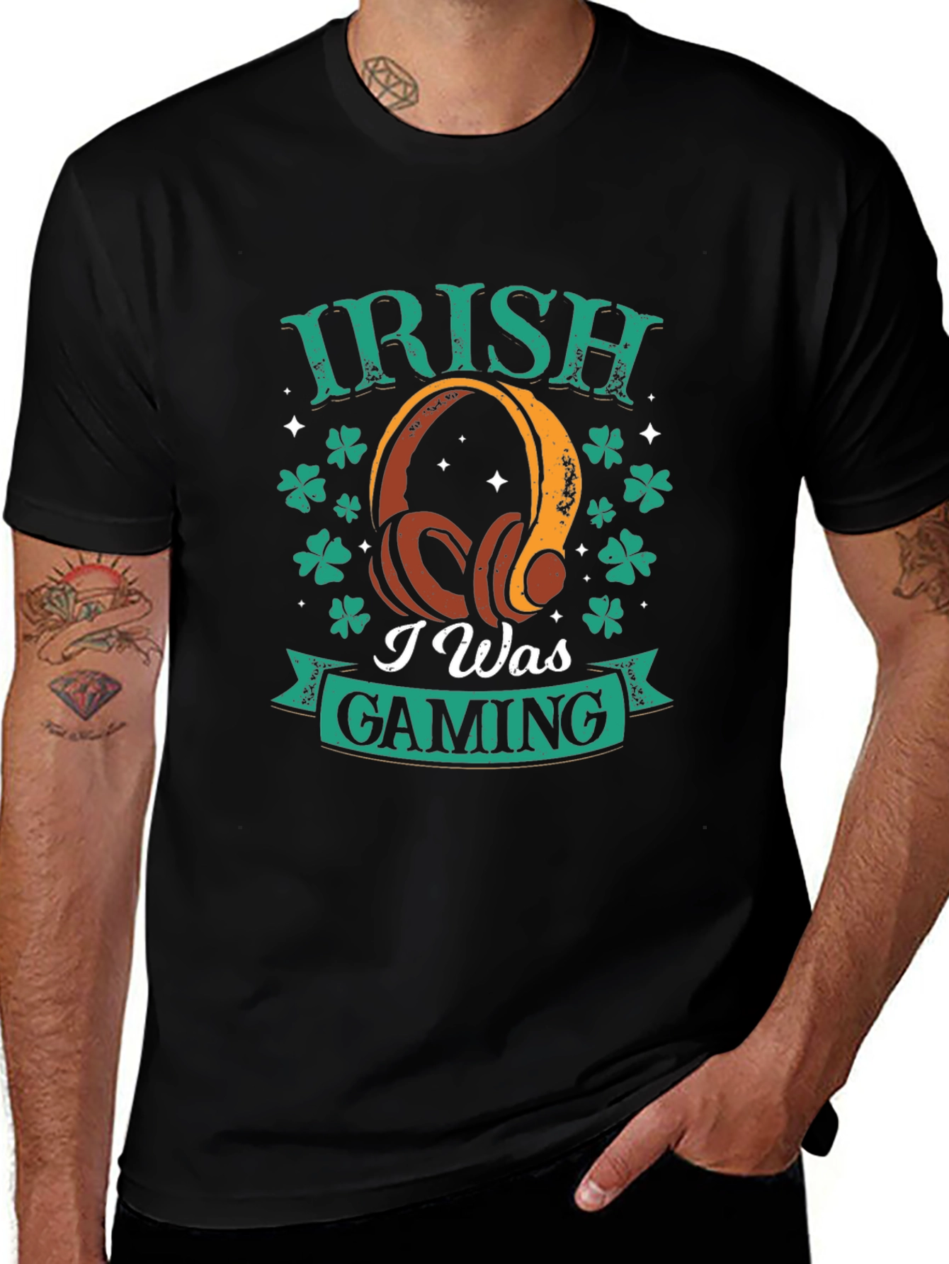 Irish I Was Gaming T-Shirt - St. Patricks Day Gamer Tee