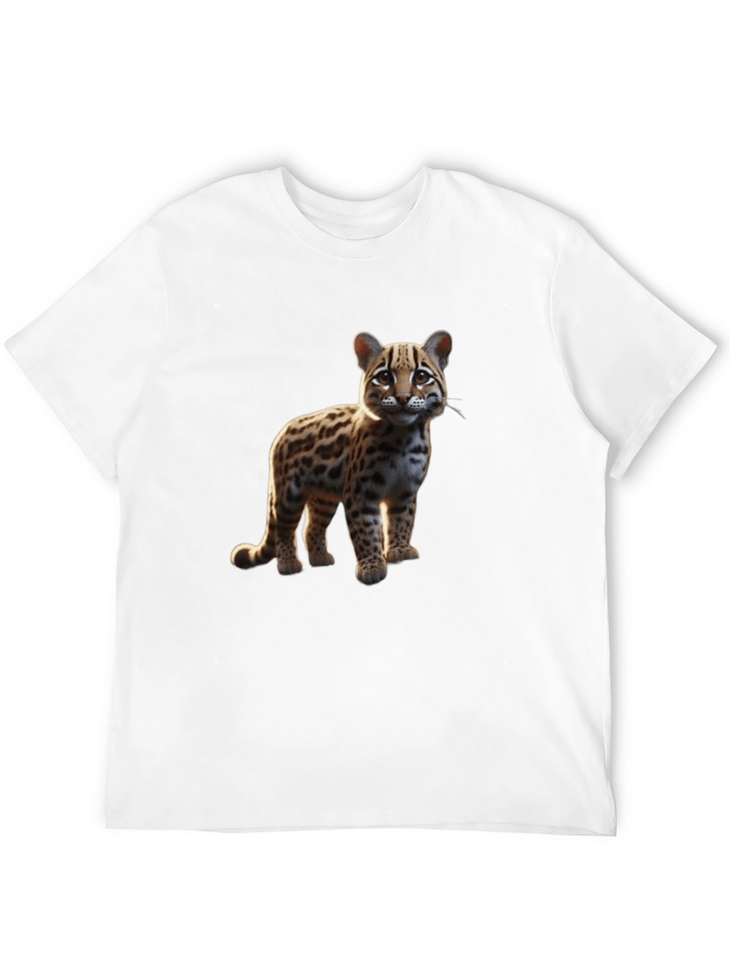 Ocelot Graphic Tee - Black Cotton
