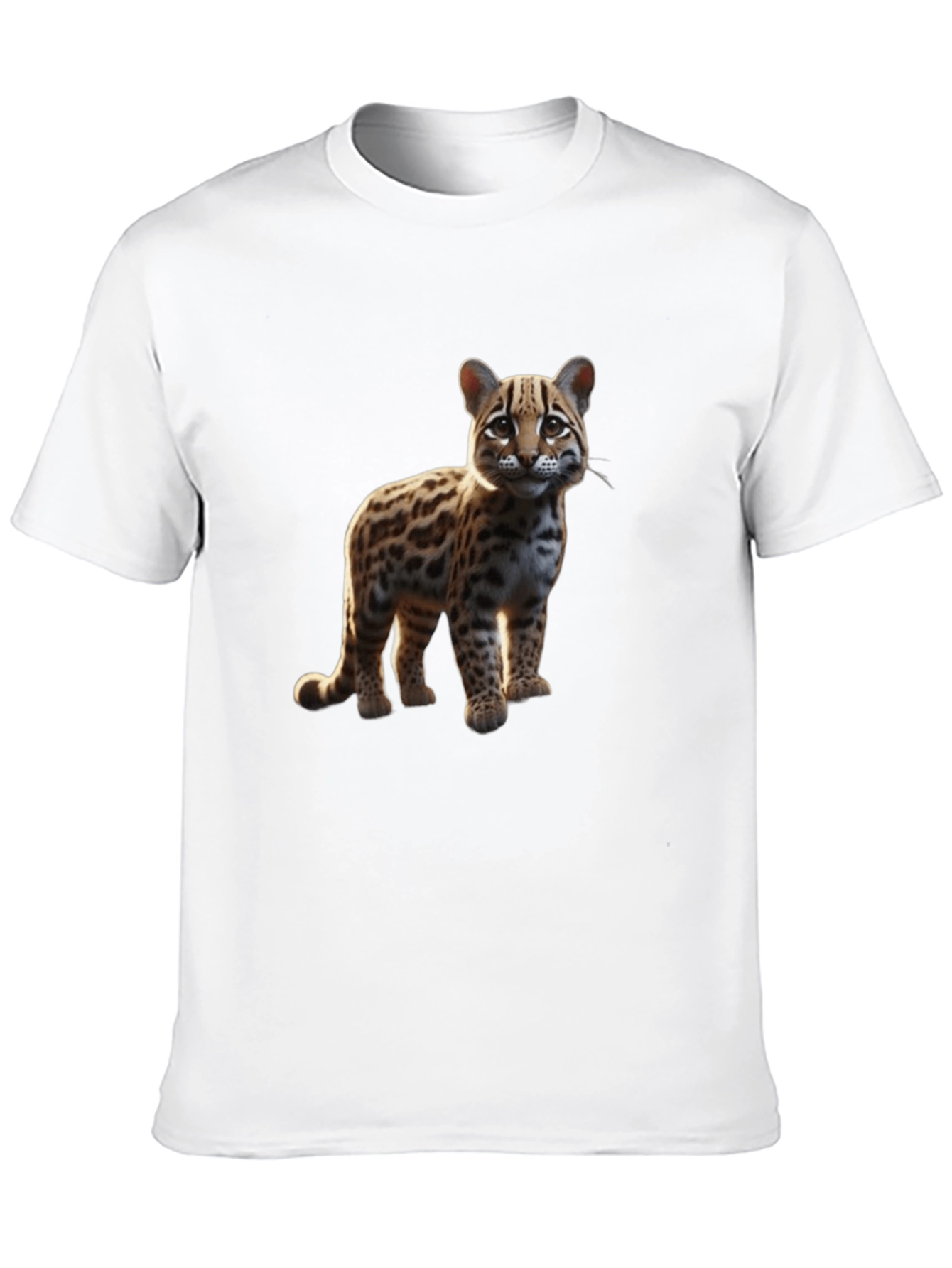 Ocelot Graphic Tee - Black Cotton