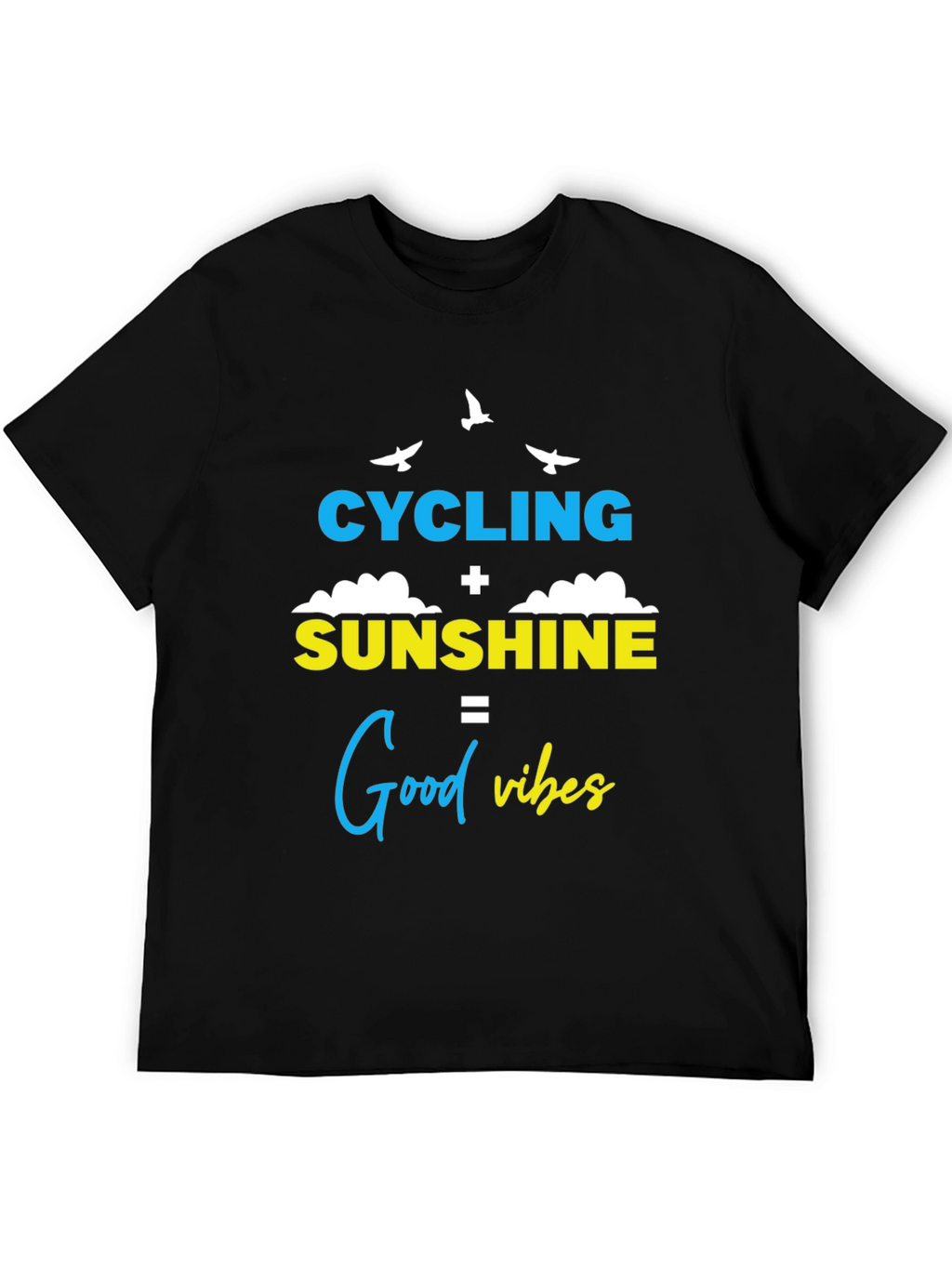 Cycling Sunshine Good Vibes Graphic Tee