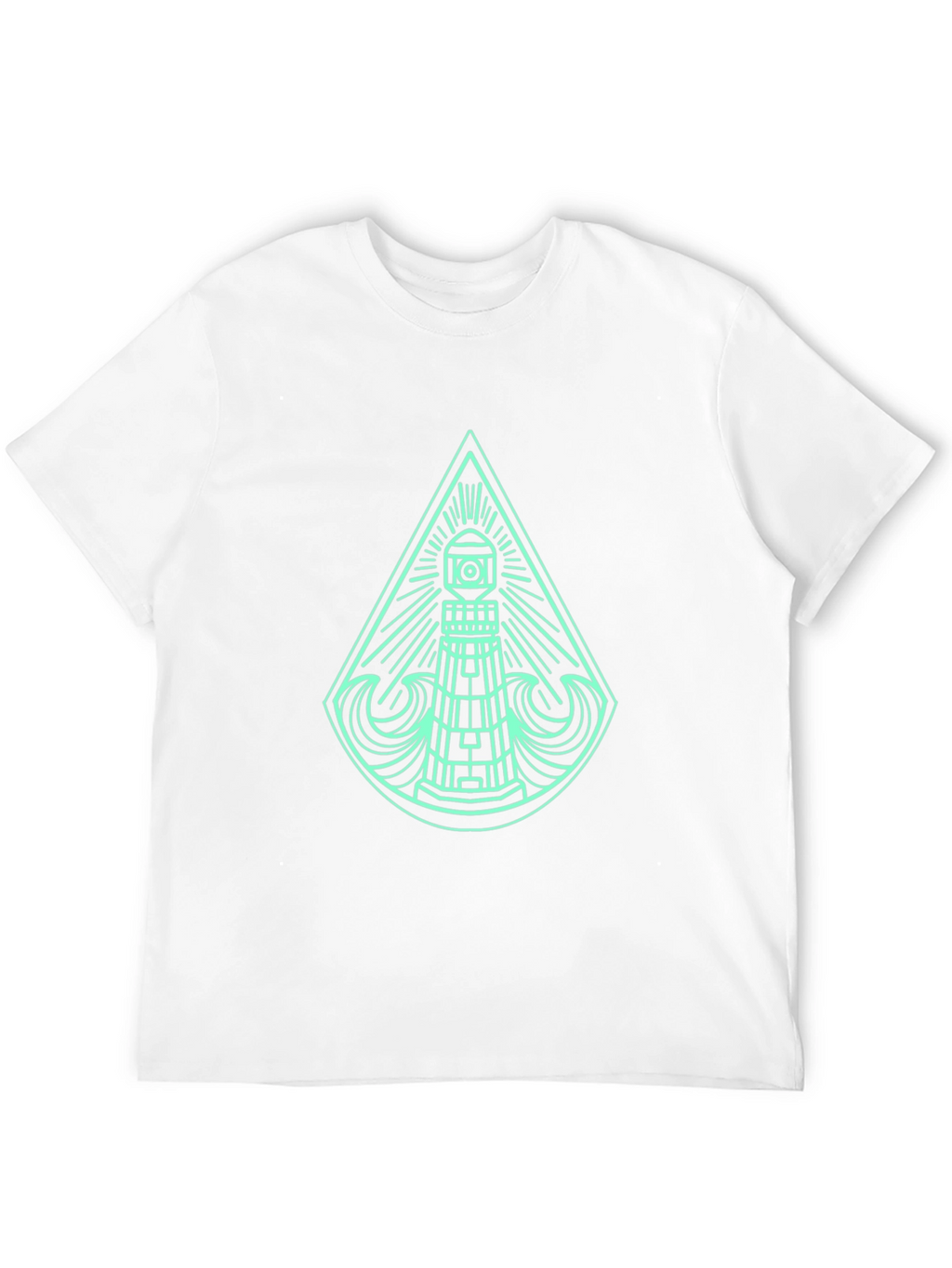 Lighthouse Graphic T-Shirt - Modern Coastal Style