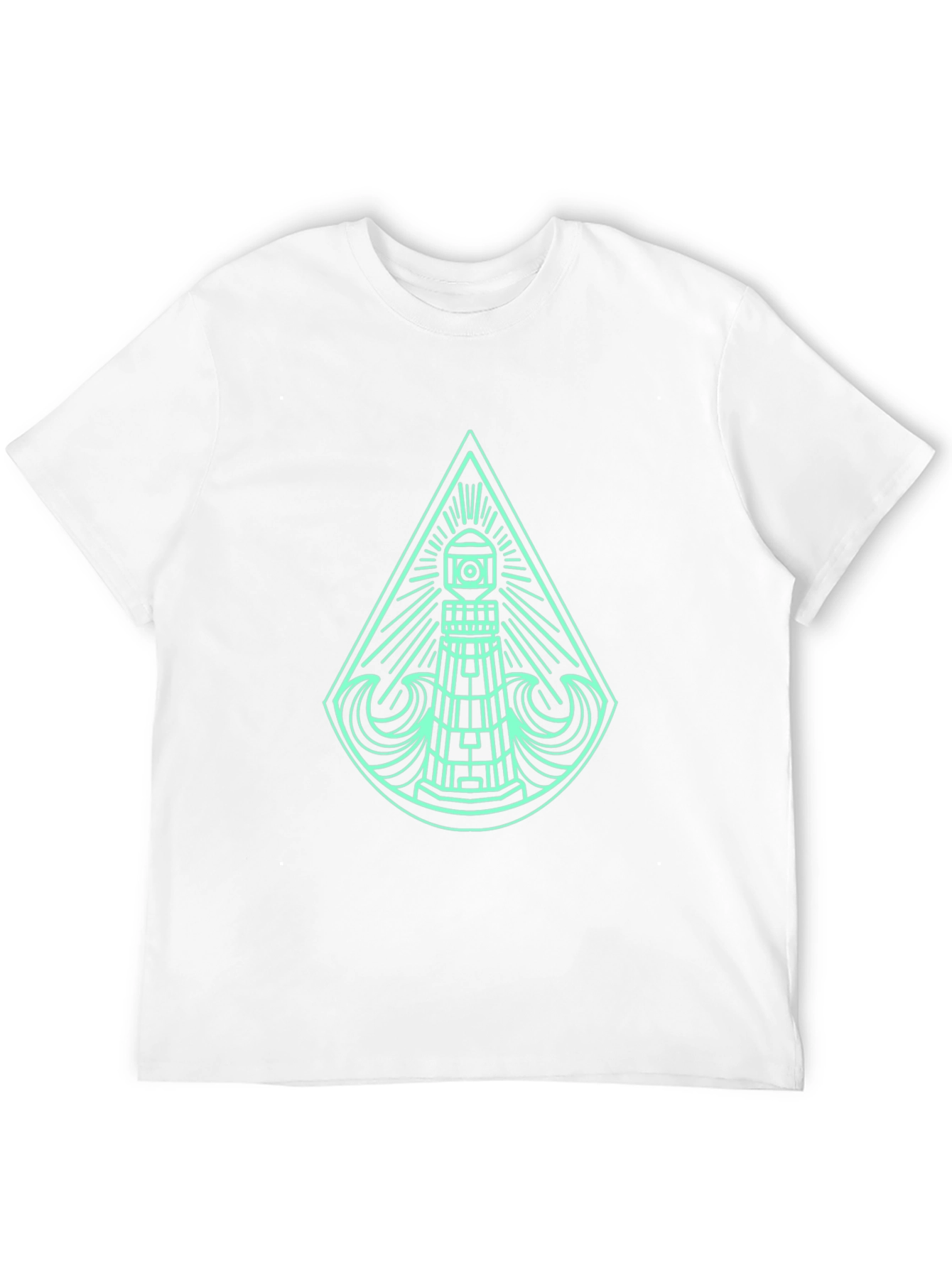 Lighthouse Graphic T-Shirt - Modern Coastal Style