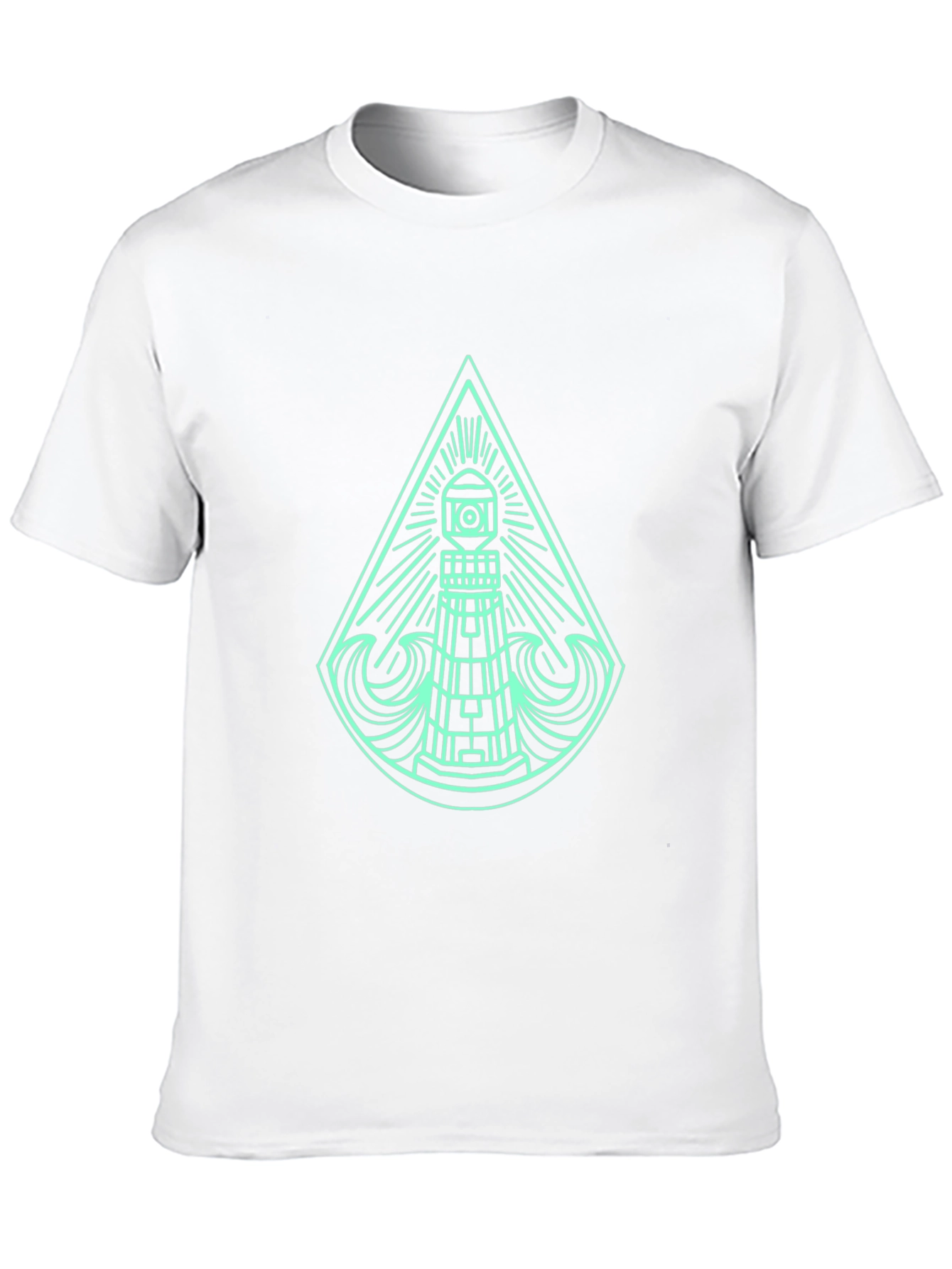Lighthouse Graphic T-Shirt - Modern Coastal Style