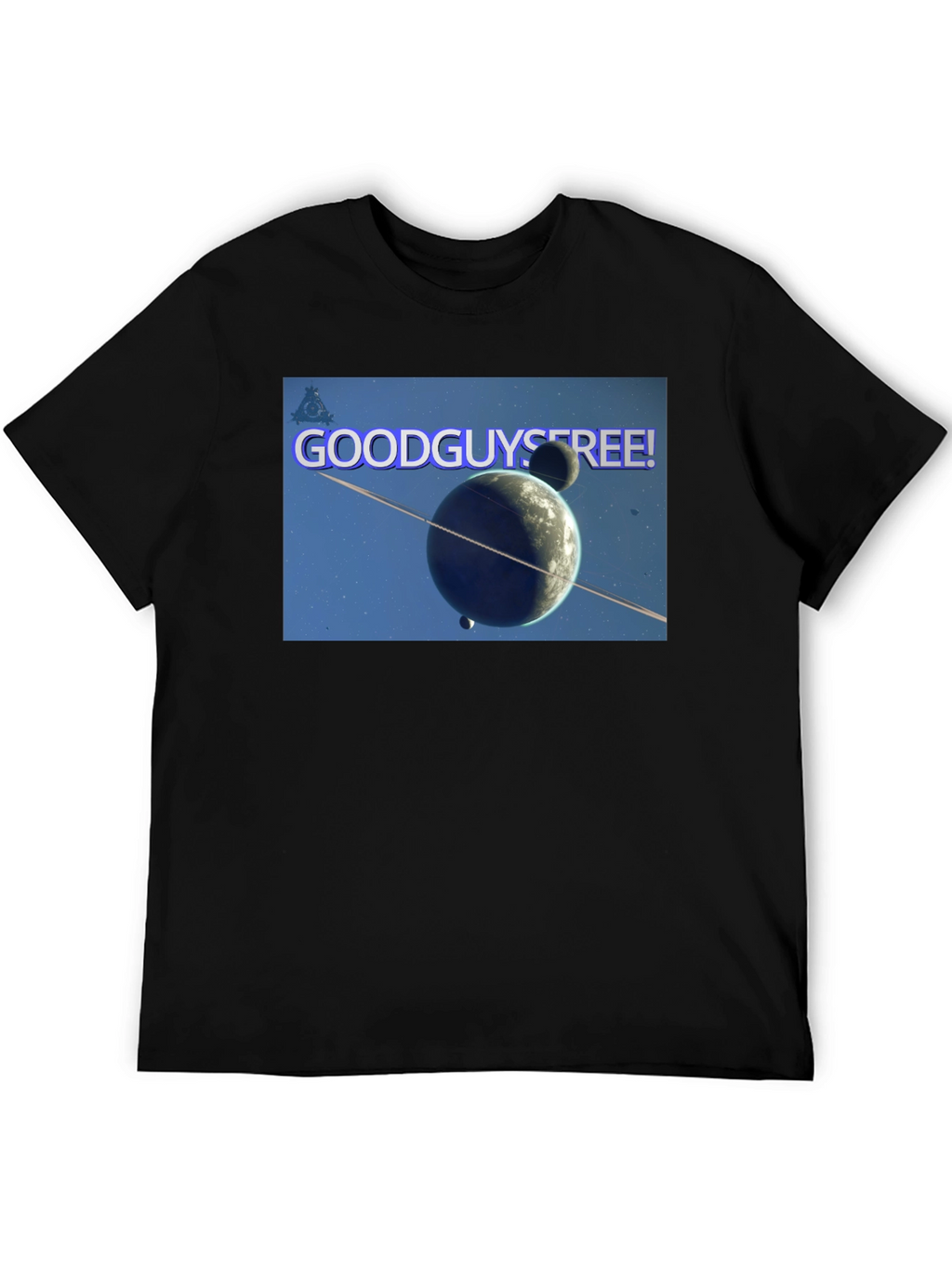 Good Guys Free! Graphic Black T-Shirt
