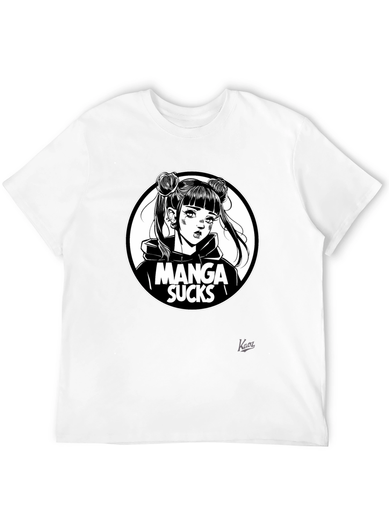 Manga Sucks Graphic T-Shirt - Anime Girl Tee