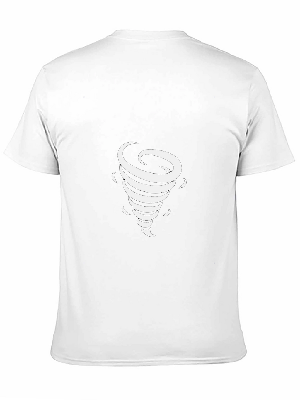 Mens Black Tornado Graphic T-Shirt