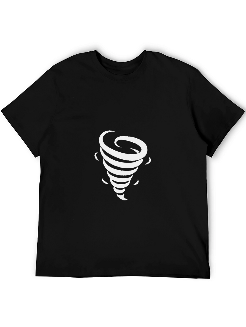 Mens Black Tornado Graphic T-Shirt