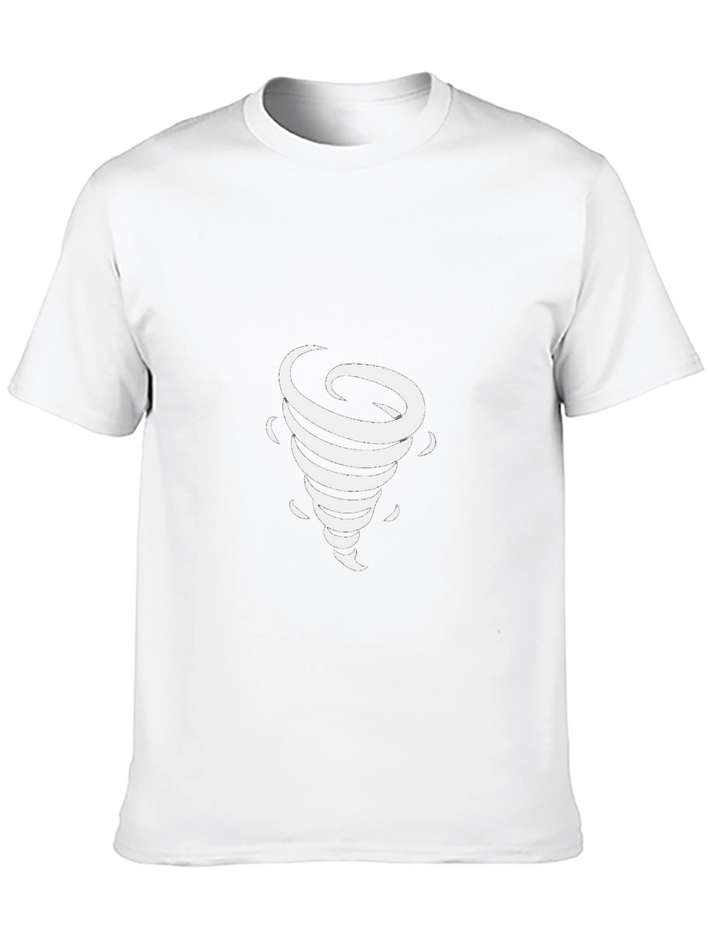 Mens Black Tornado Graphic T-Shirt