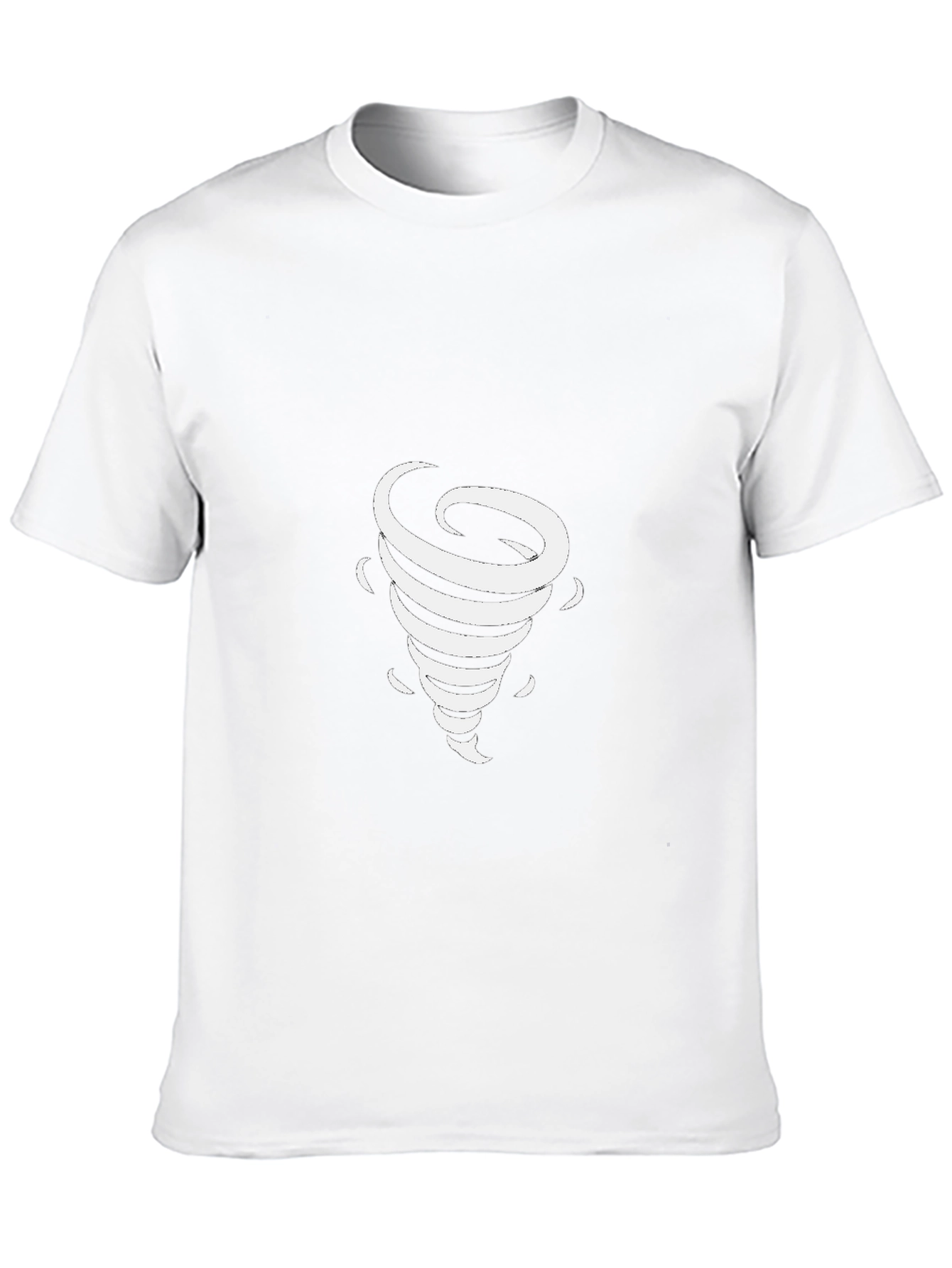Mens Black Tornado Graphic T-Shirt