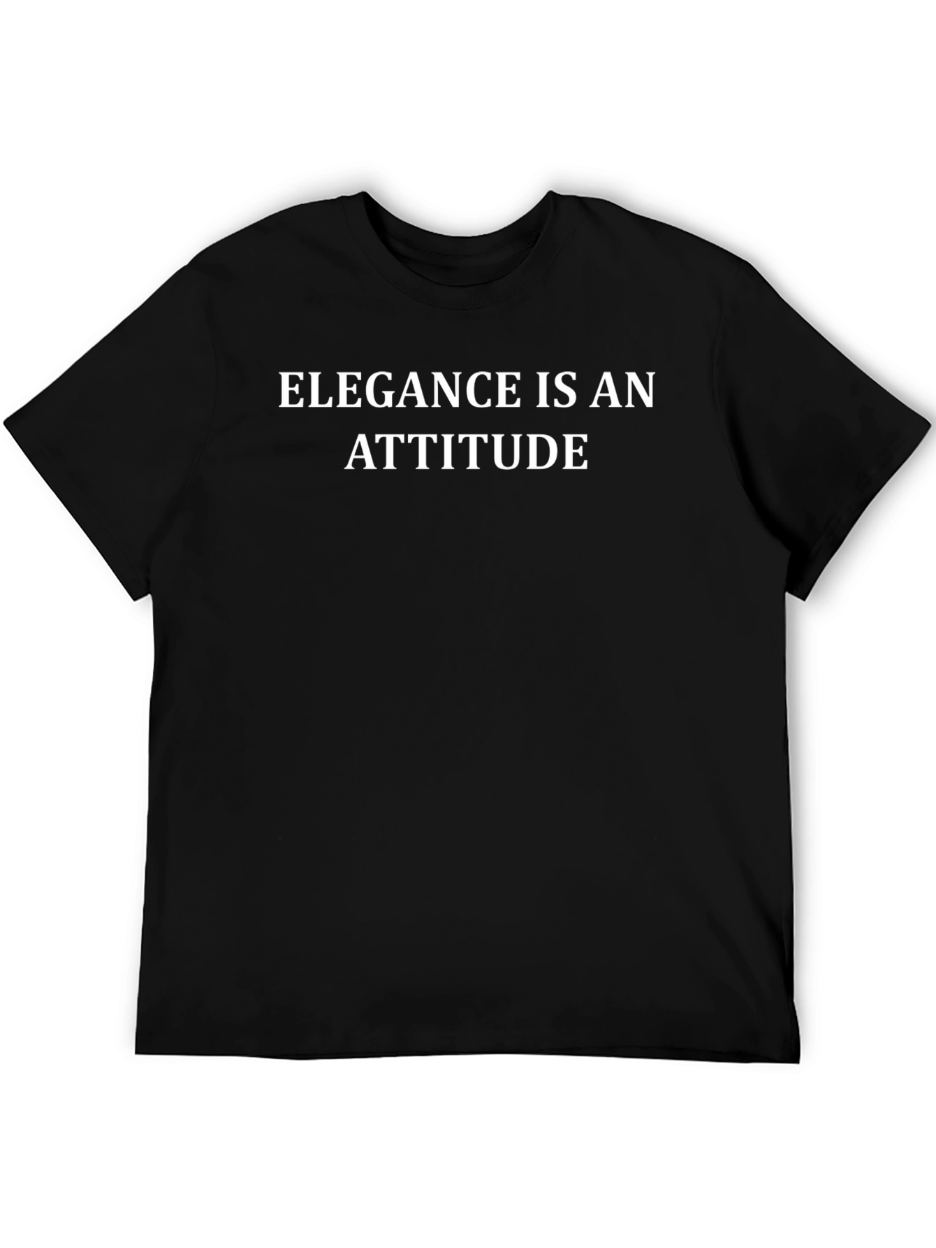 Elegant Attitude Black T-Shirt