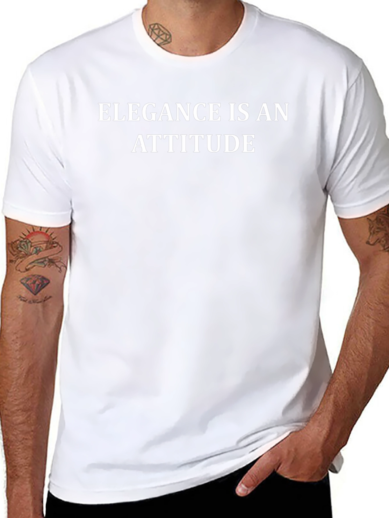 Elegant Attitude Black T-Shirt