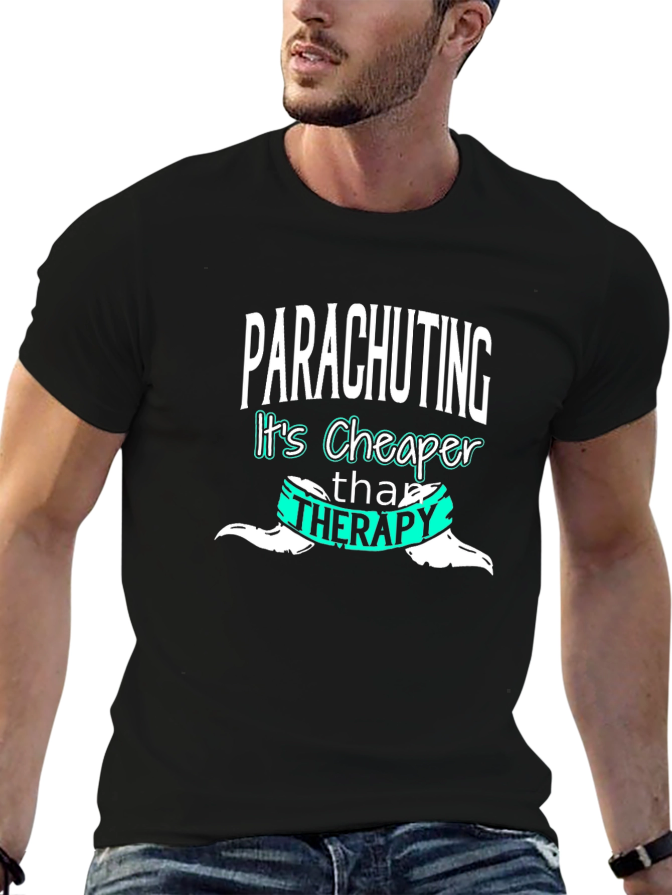 Parachuting Cheaper Than Therapy T-Shirt