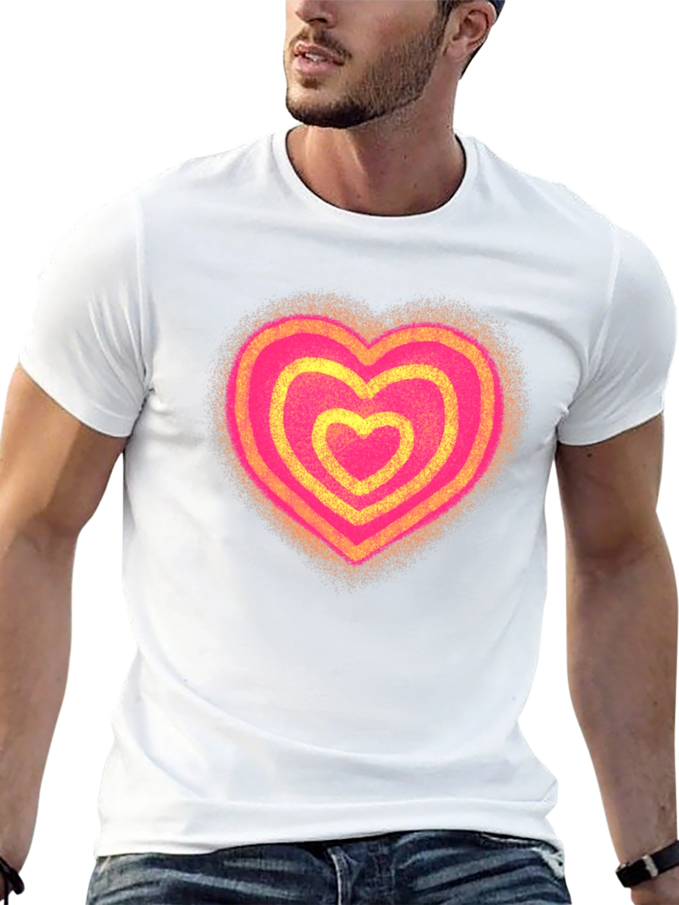 Heart Graphic Tee - Stylish Casual Wear