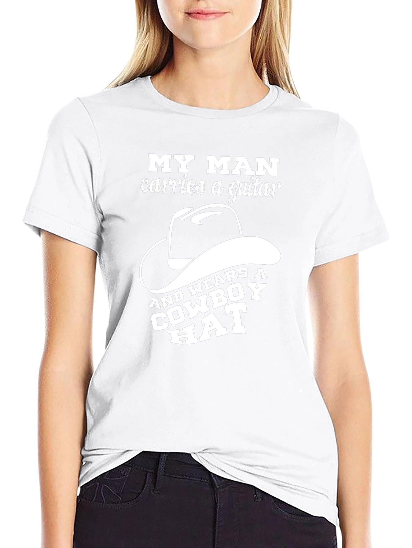 My Man Guitar & Cowboy Hat T-Shirt