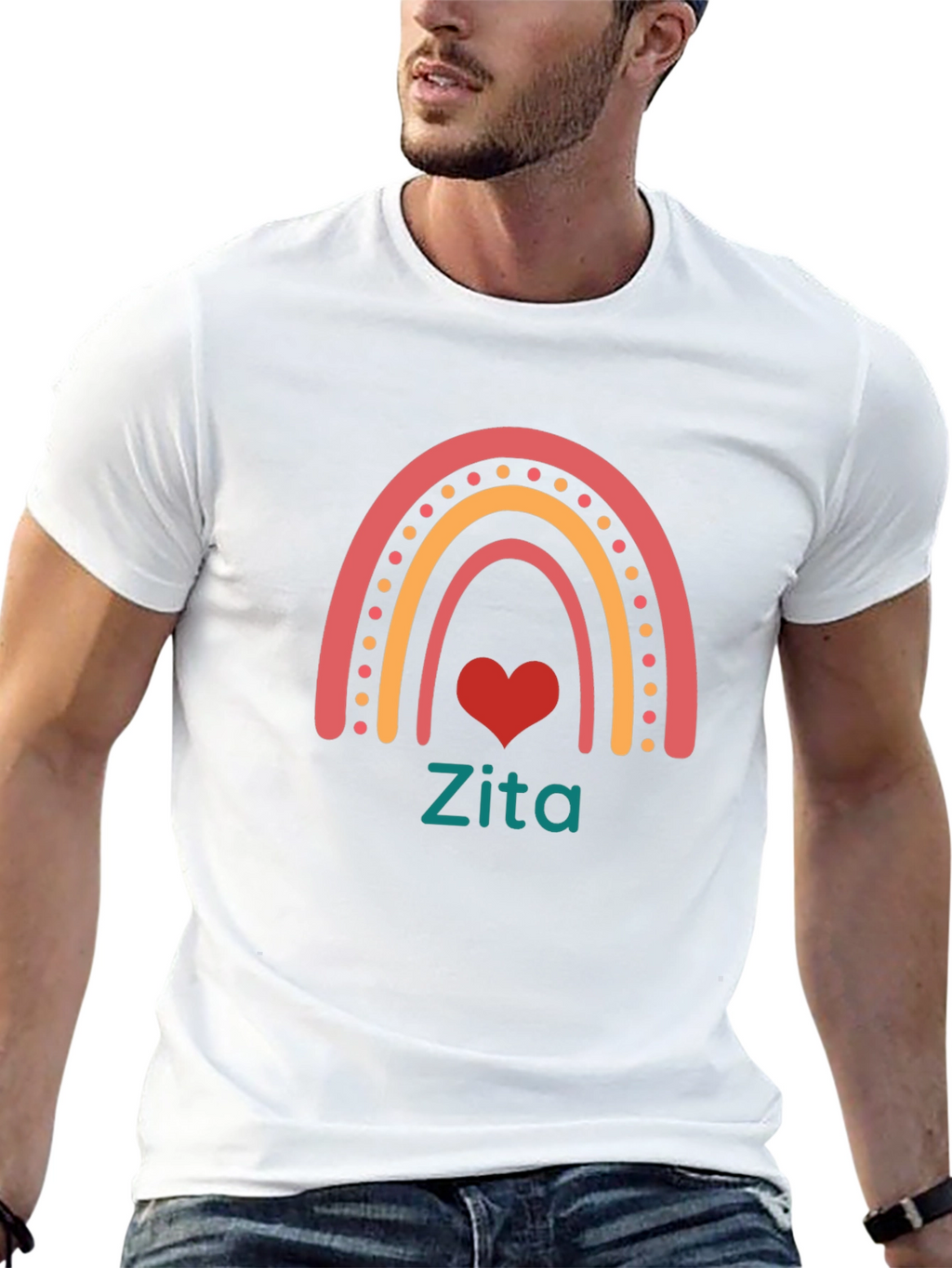 Rainbow Heart Zita T-Shirt