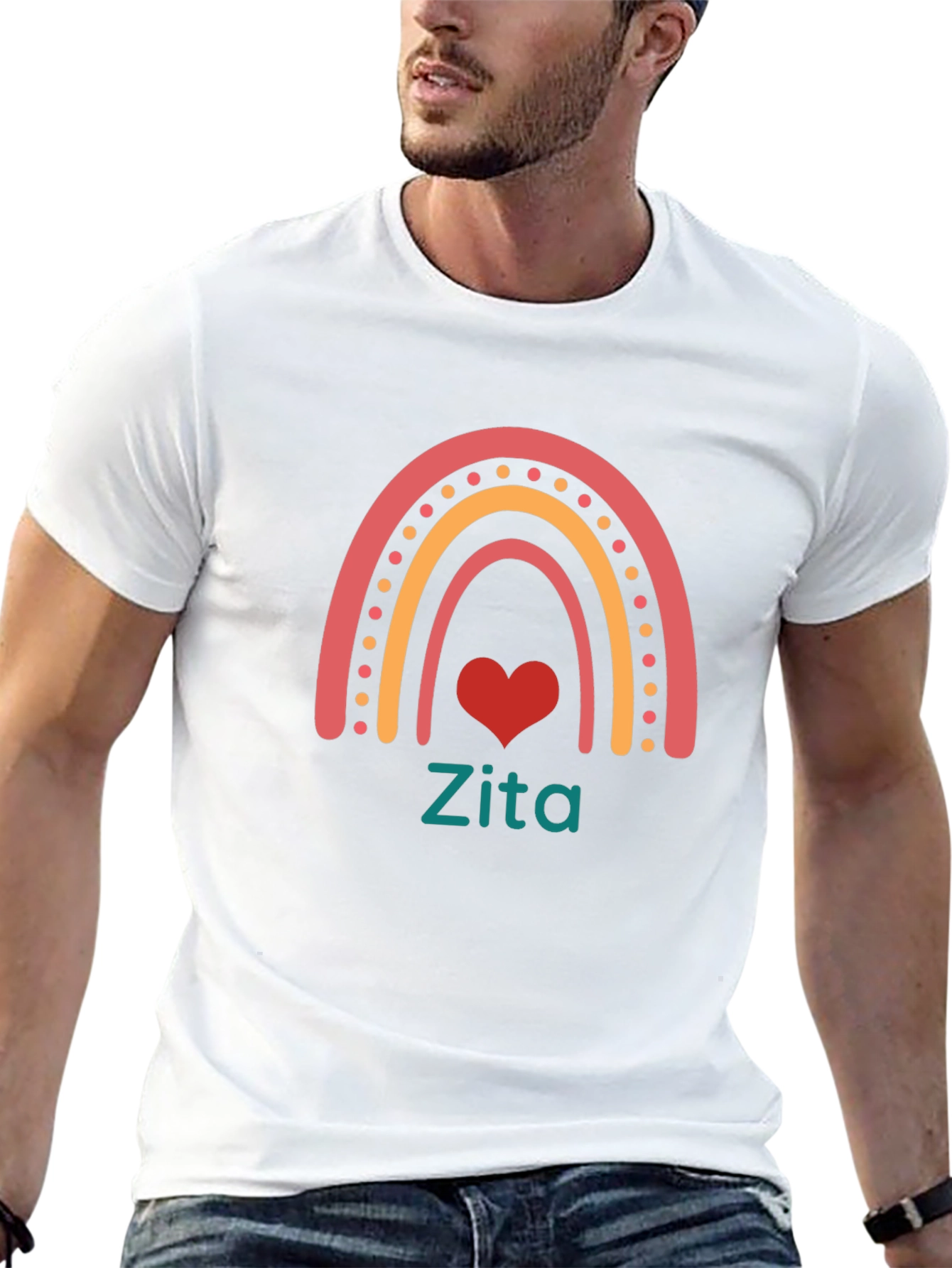 Rainbow Heart Zita T-Shirt
