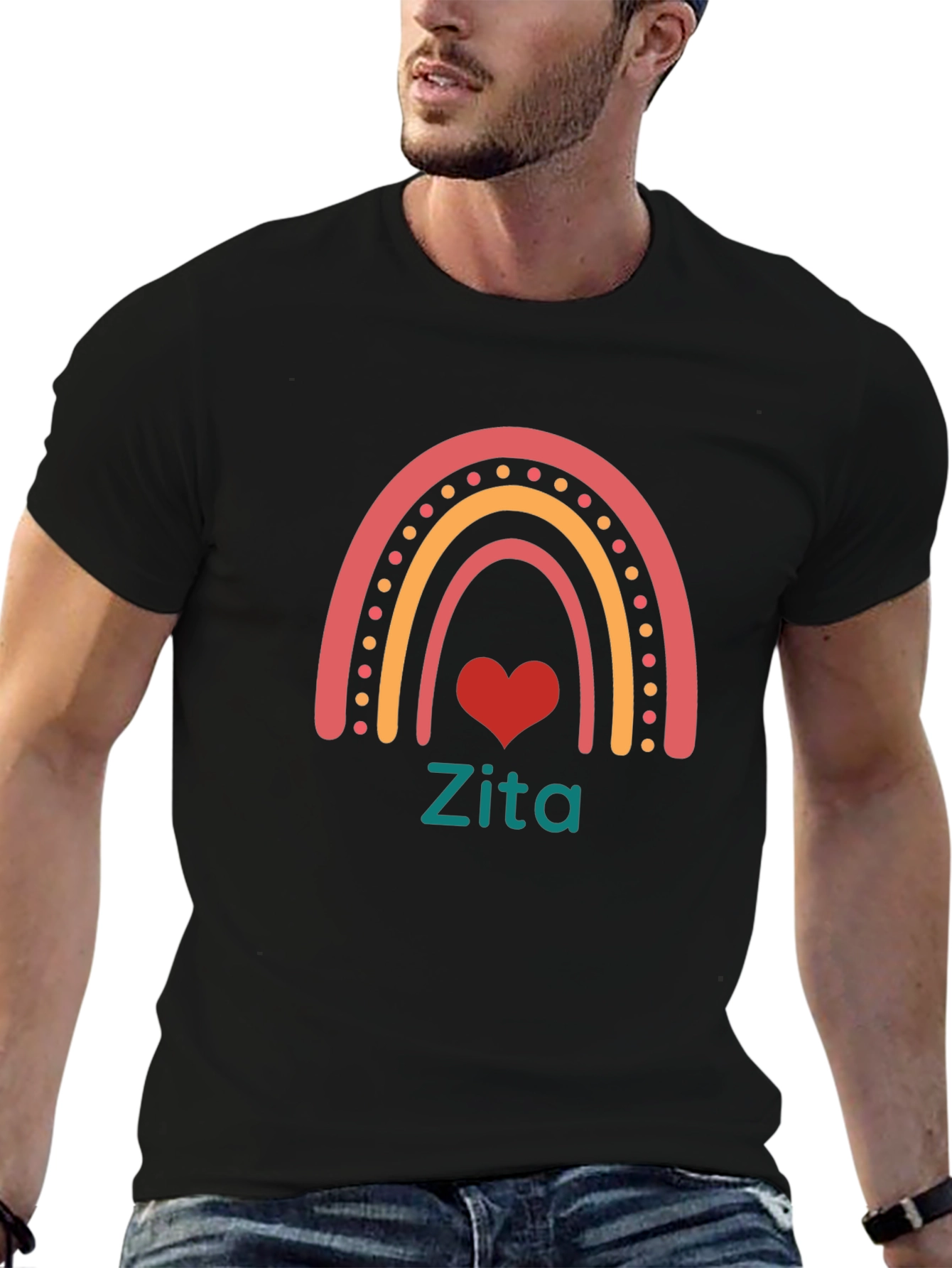 Rainbow Heart Zita T-Shirt