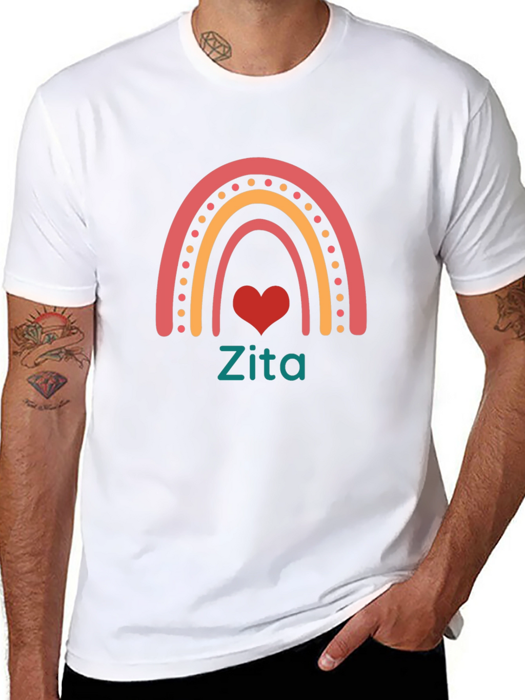 Rainbow Heart Zita T-Shirt