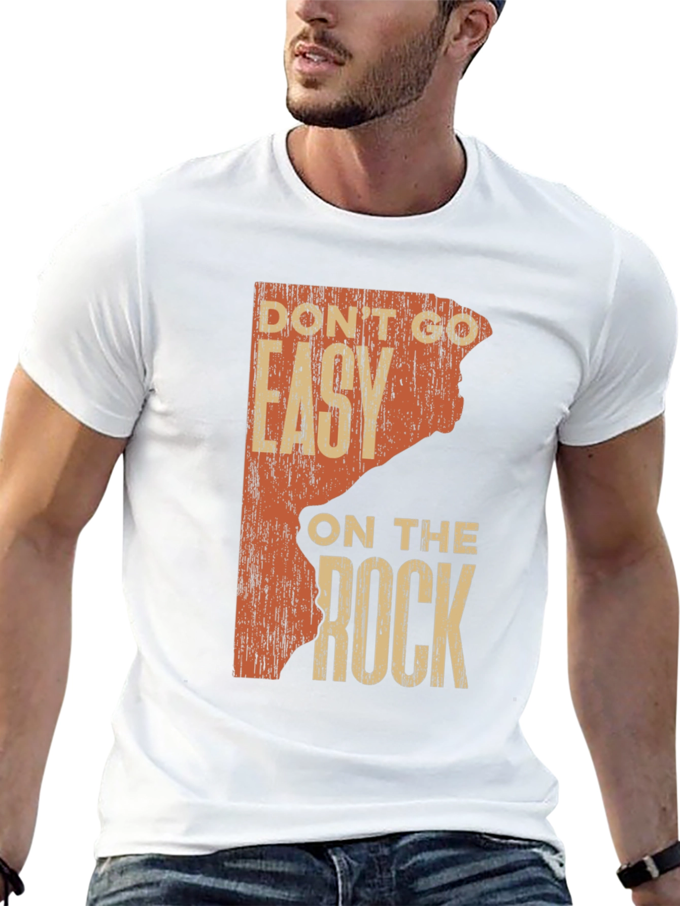 Rock Climbing T-Shirt: Dont Go Easy on the Rock
