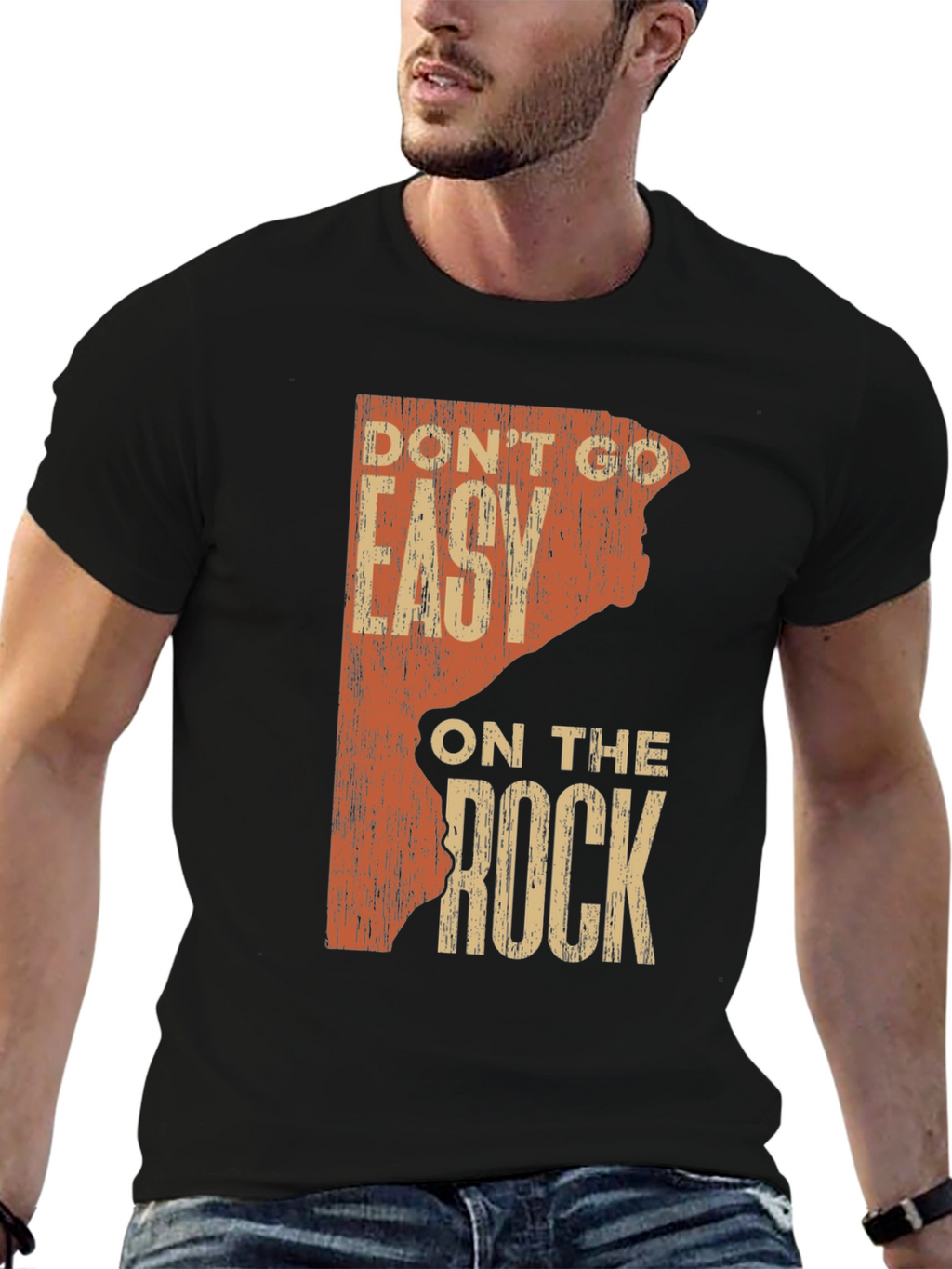 Rock Climbing T-Shirt: Dont Go Easy on the Rock