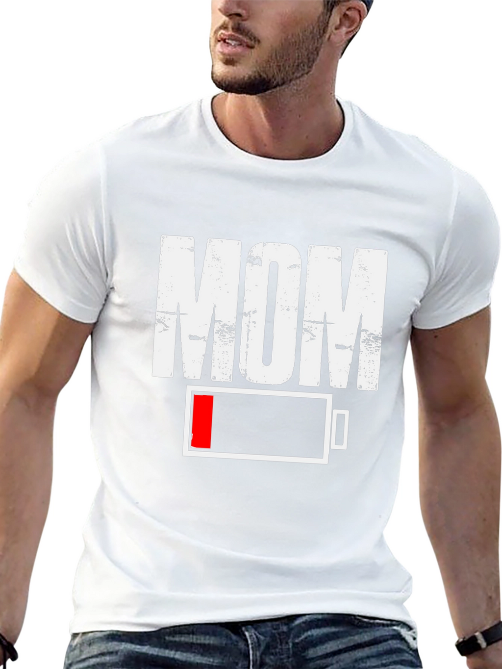 Low Battery Mom Graphic T-Shirt