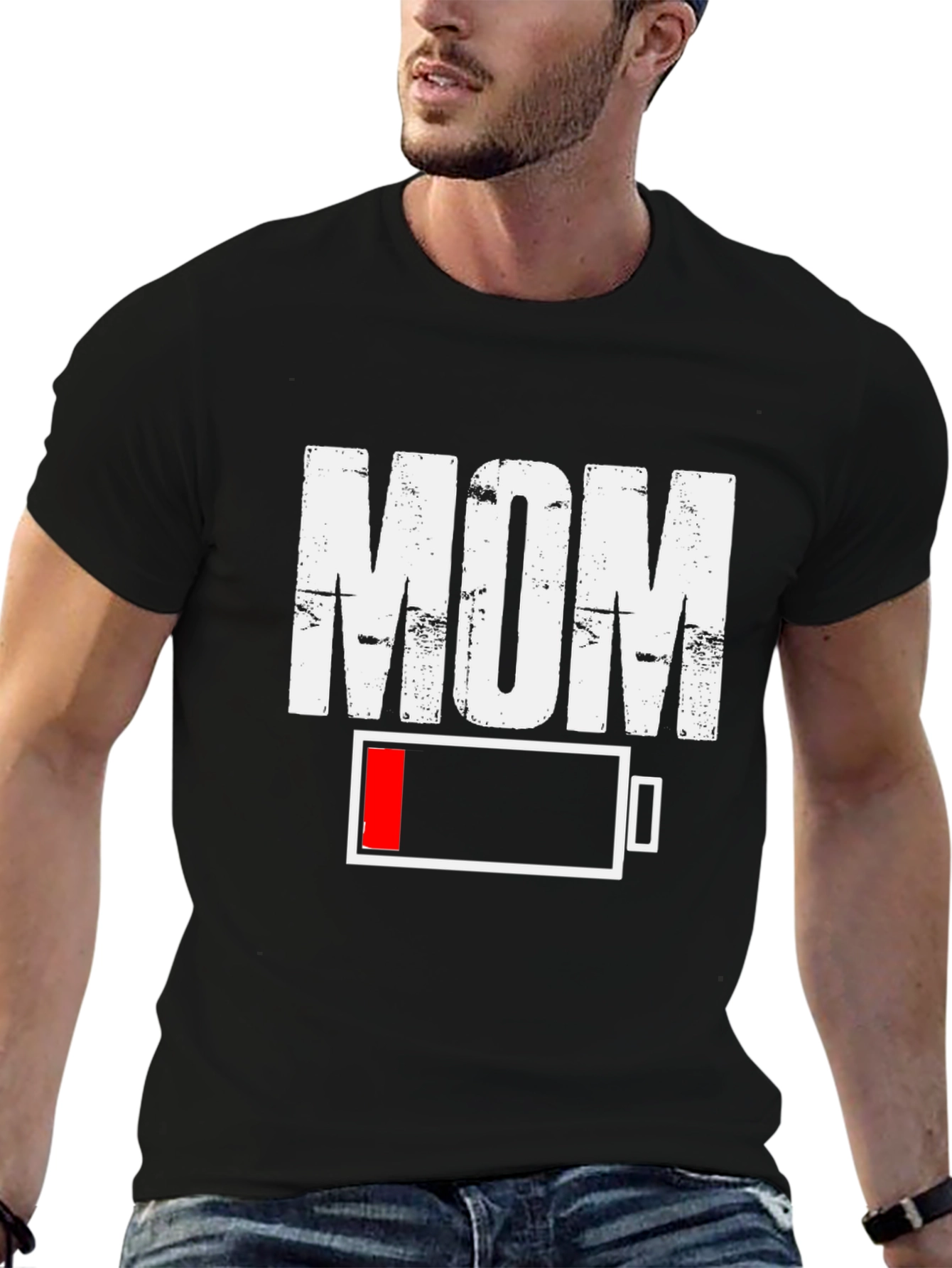 Low Battery Mom Graphic T-Shirt