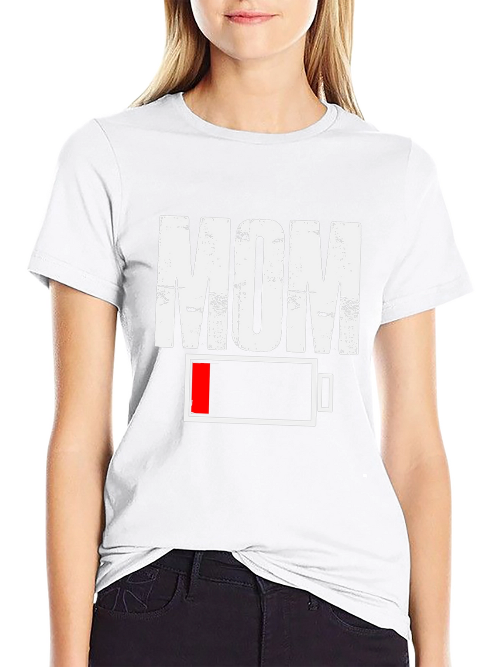 Low Battery Mom Graphic T-Shirt