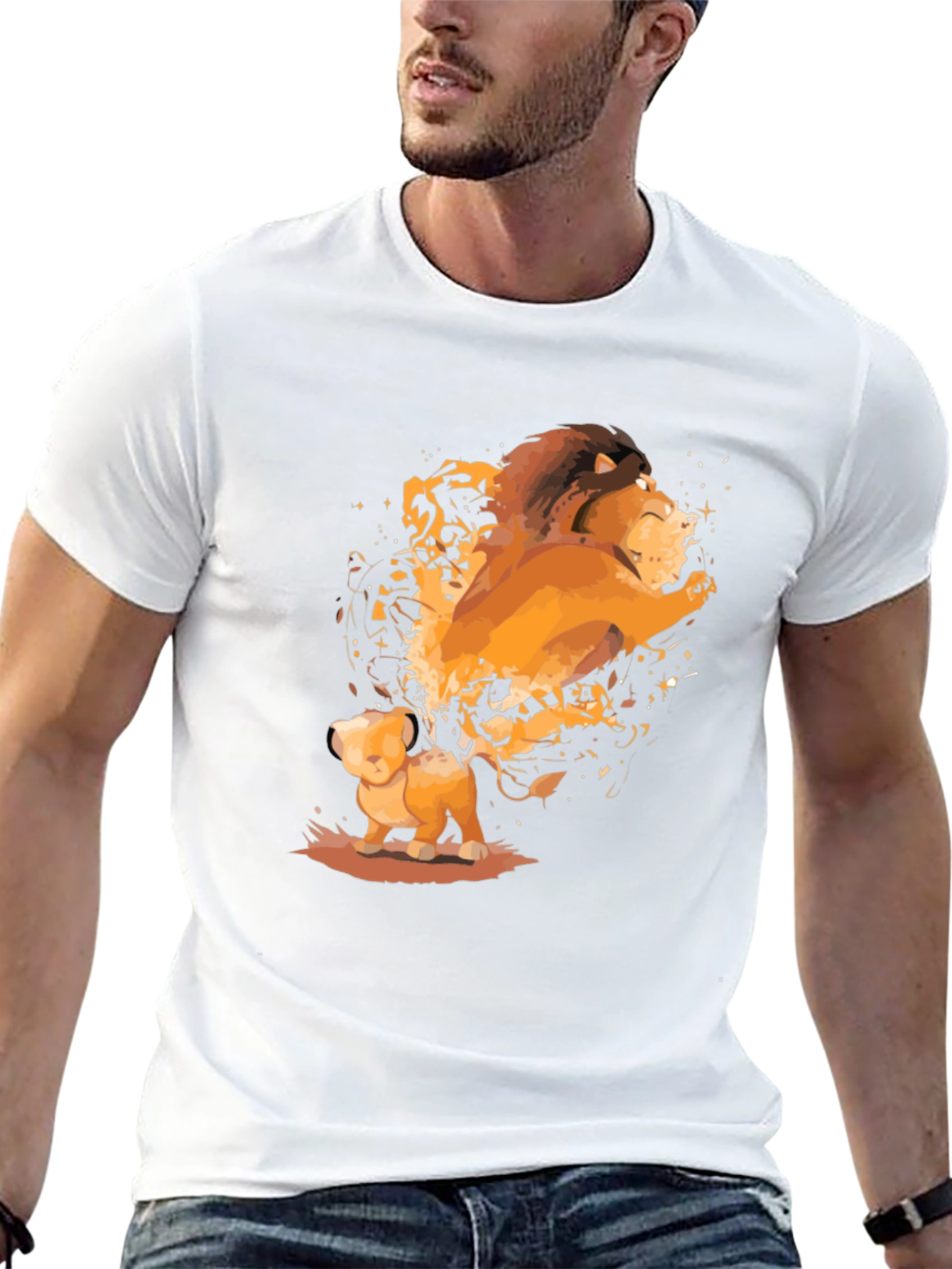 Lion King Simba Graphic Black T-Shirt