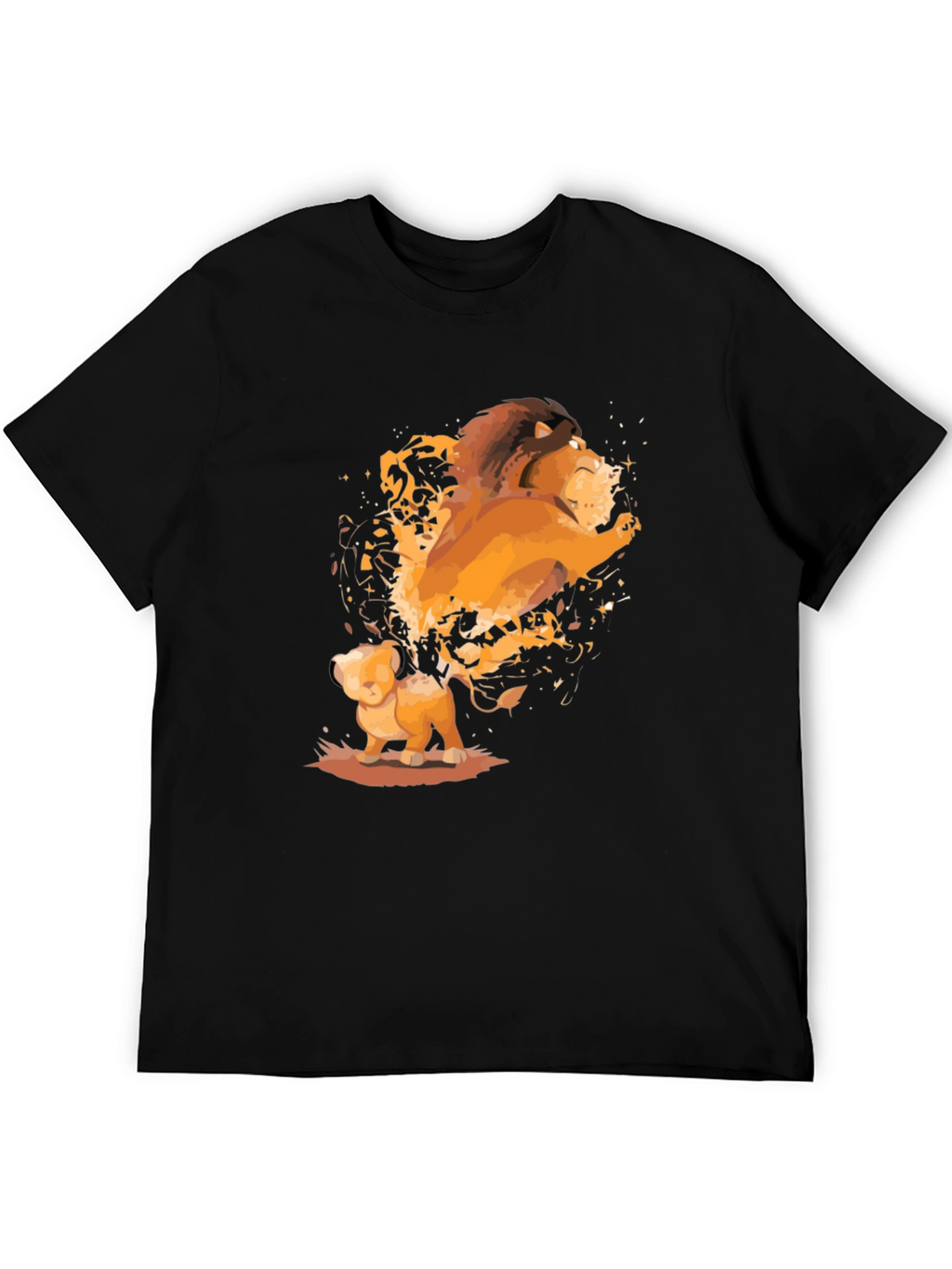 Lion King Simba Graphic Black T-Shirt