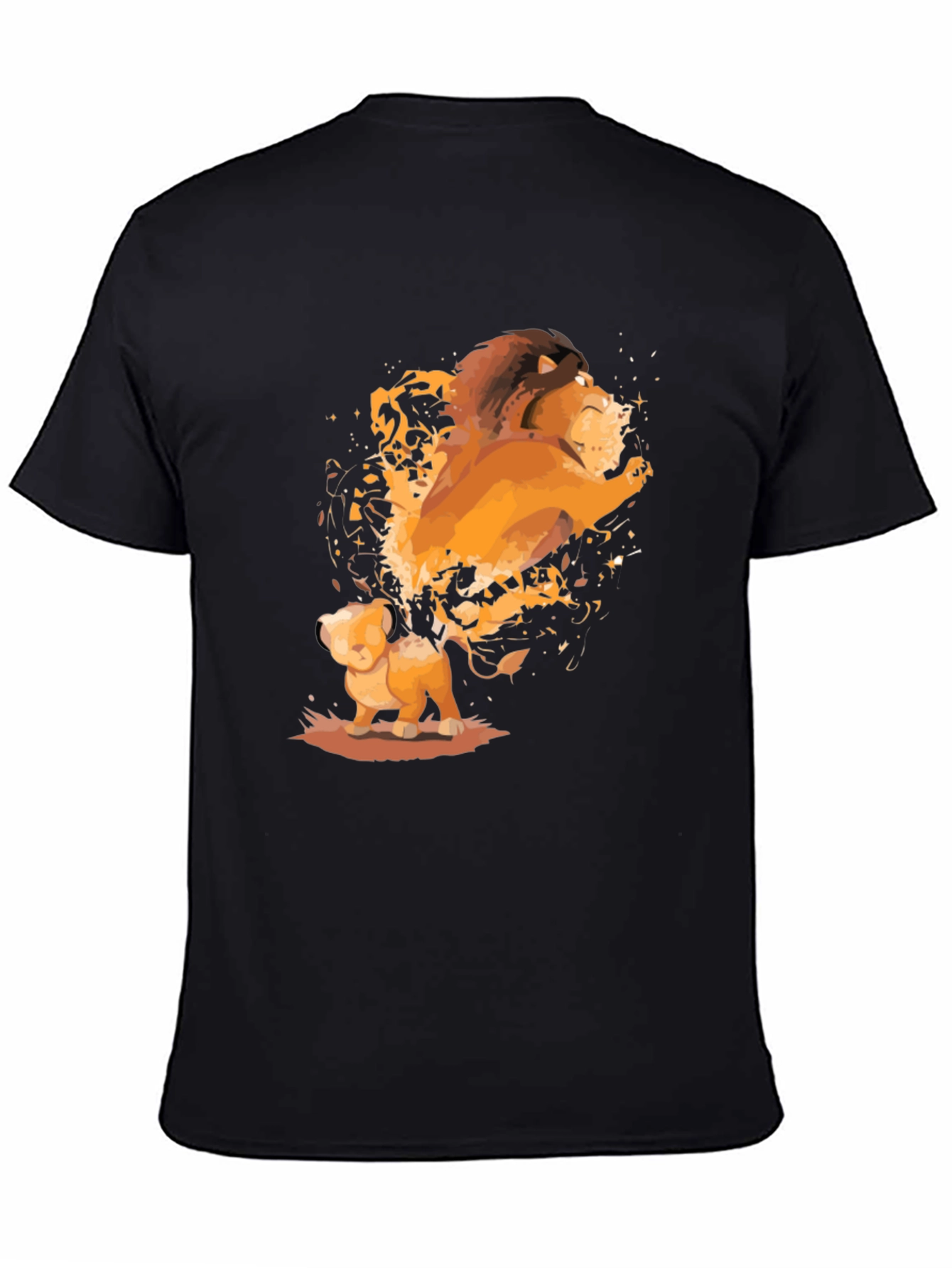 Lion King Simba Graphic Black T-Shirt