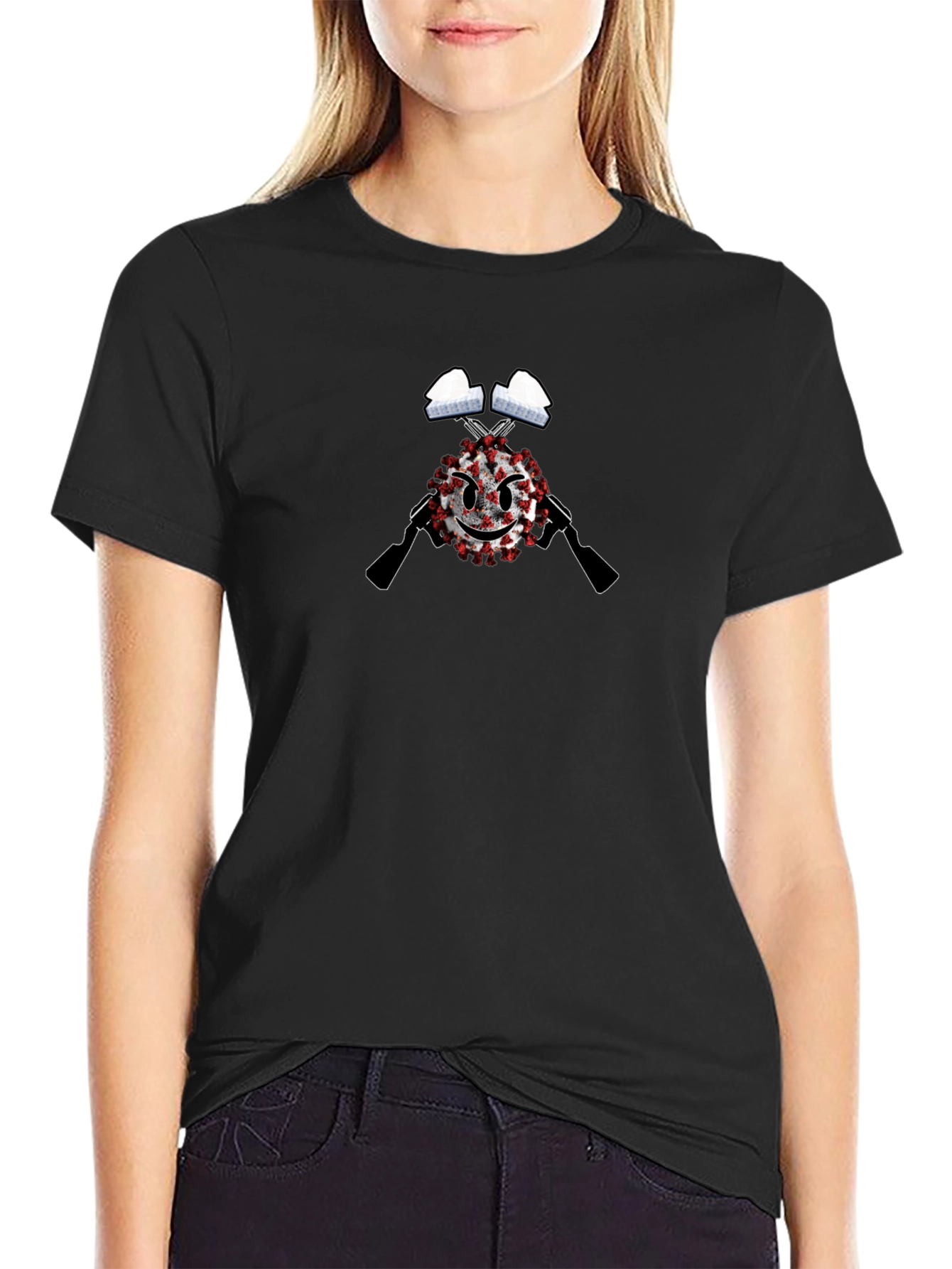 Novelty Graphic Tee - COVID-19 Defender