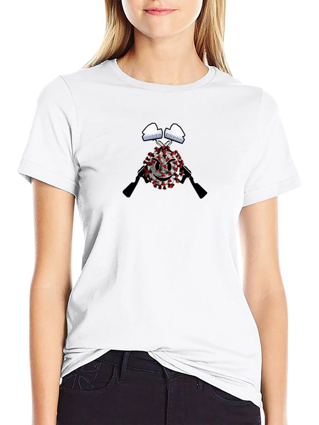 Novelty Graphic Tee - COVID-19 Defender