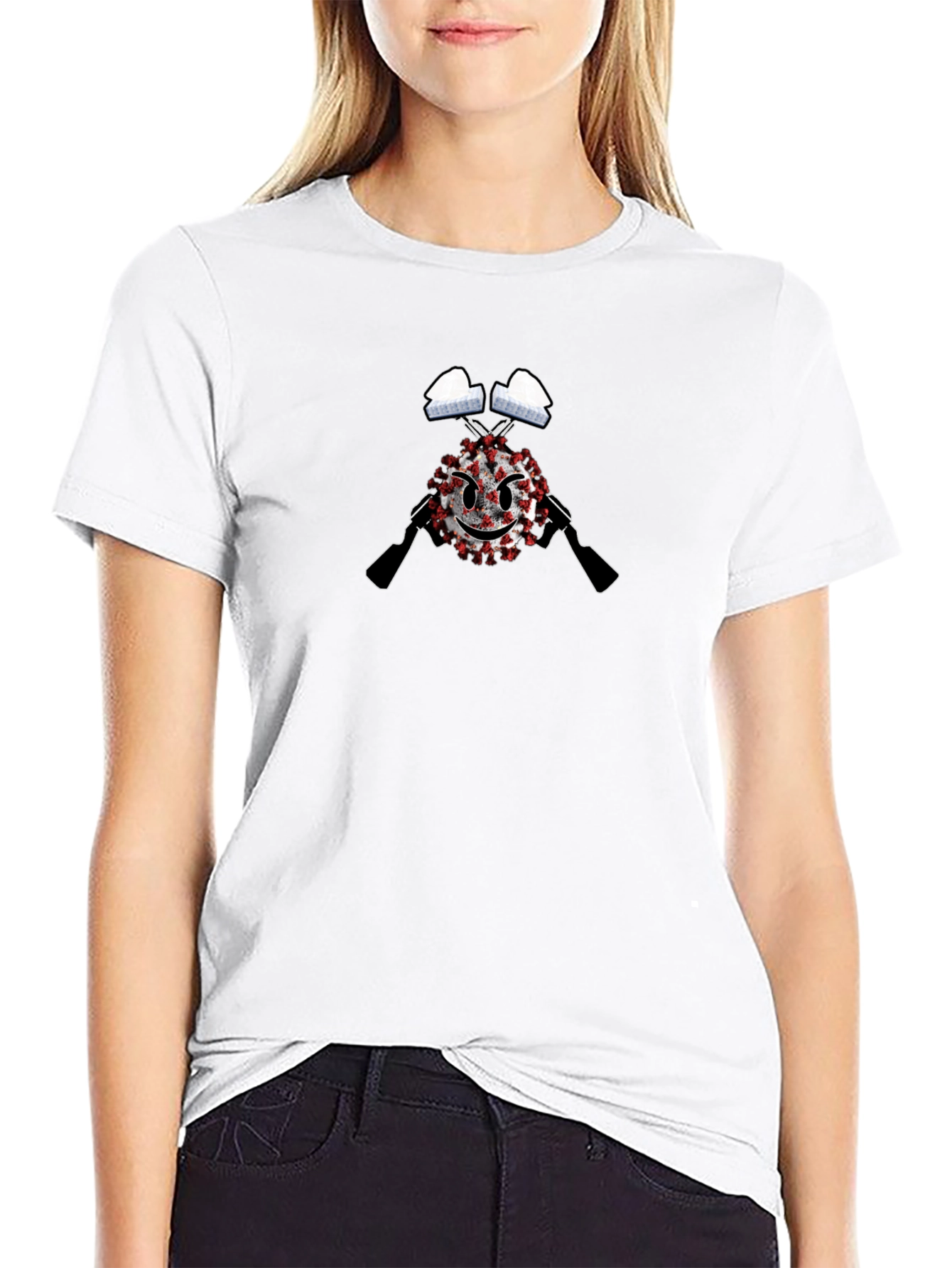 Novelty Graphic Tee - COVID-19 Defender