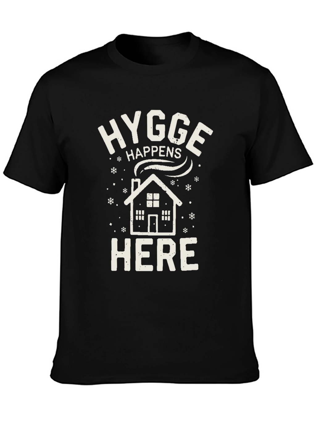 Hygge Happens Here Black Tee