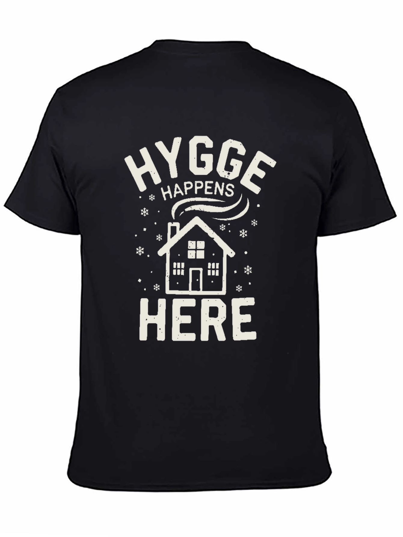Hygge Happens Here Black Tee