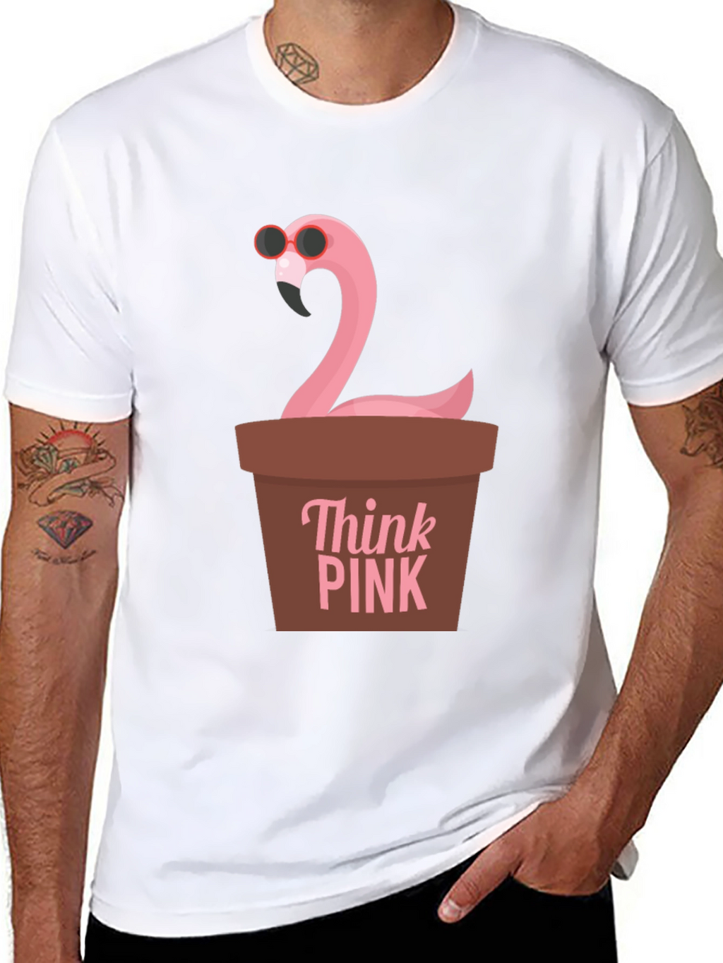 Think Pink Flamingo T-Shirt