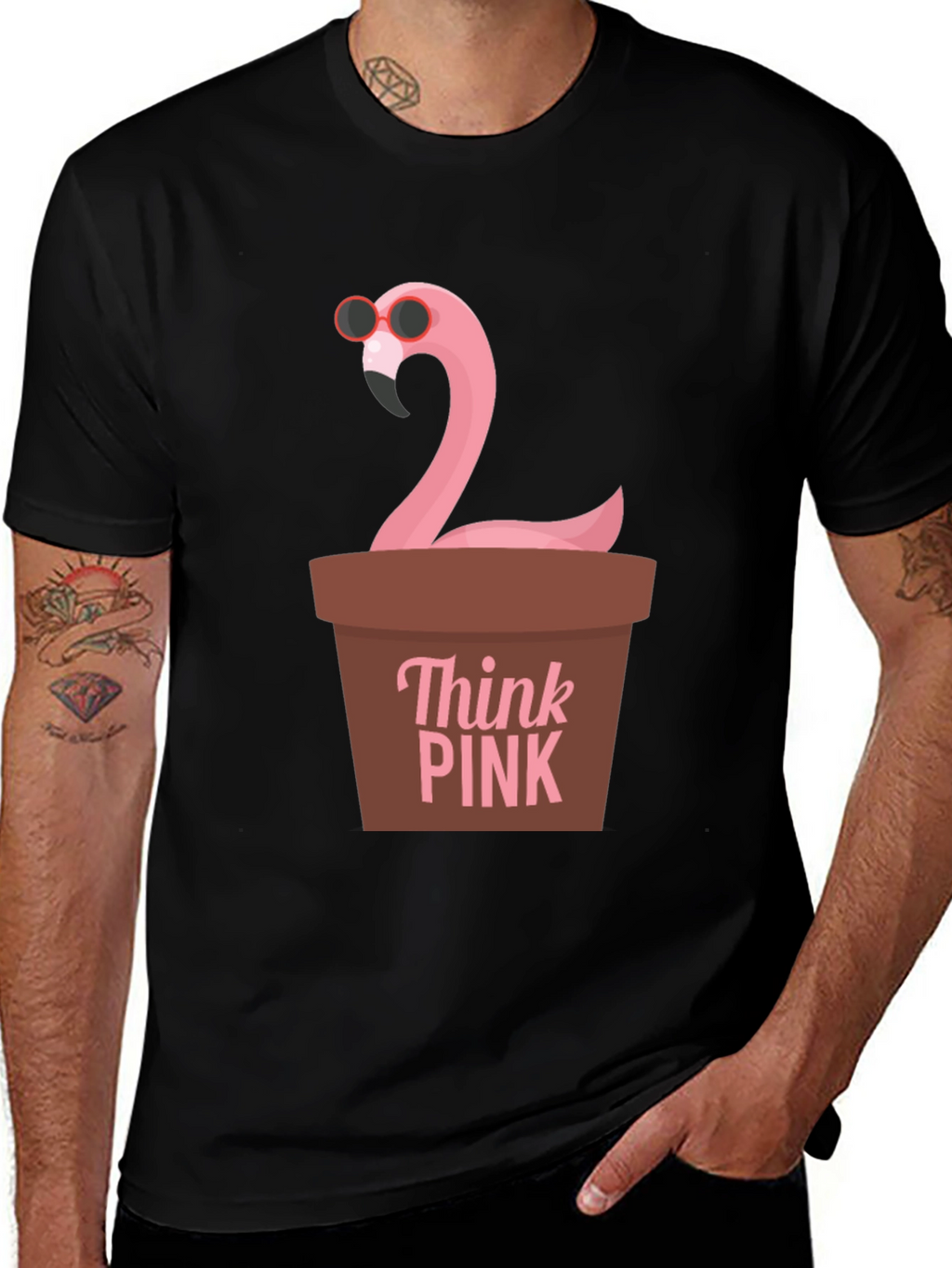 Think Pink Flamingo T-Shirt