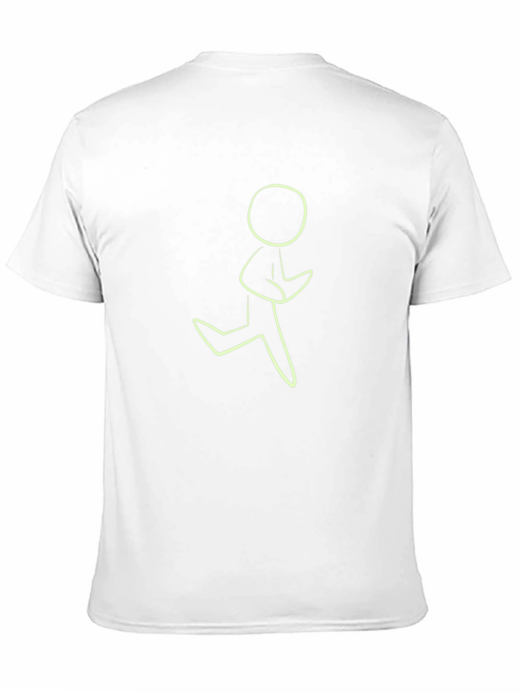Running Man Graphic Tee - Black Casual T-Shirt