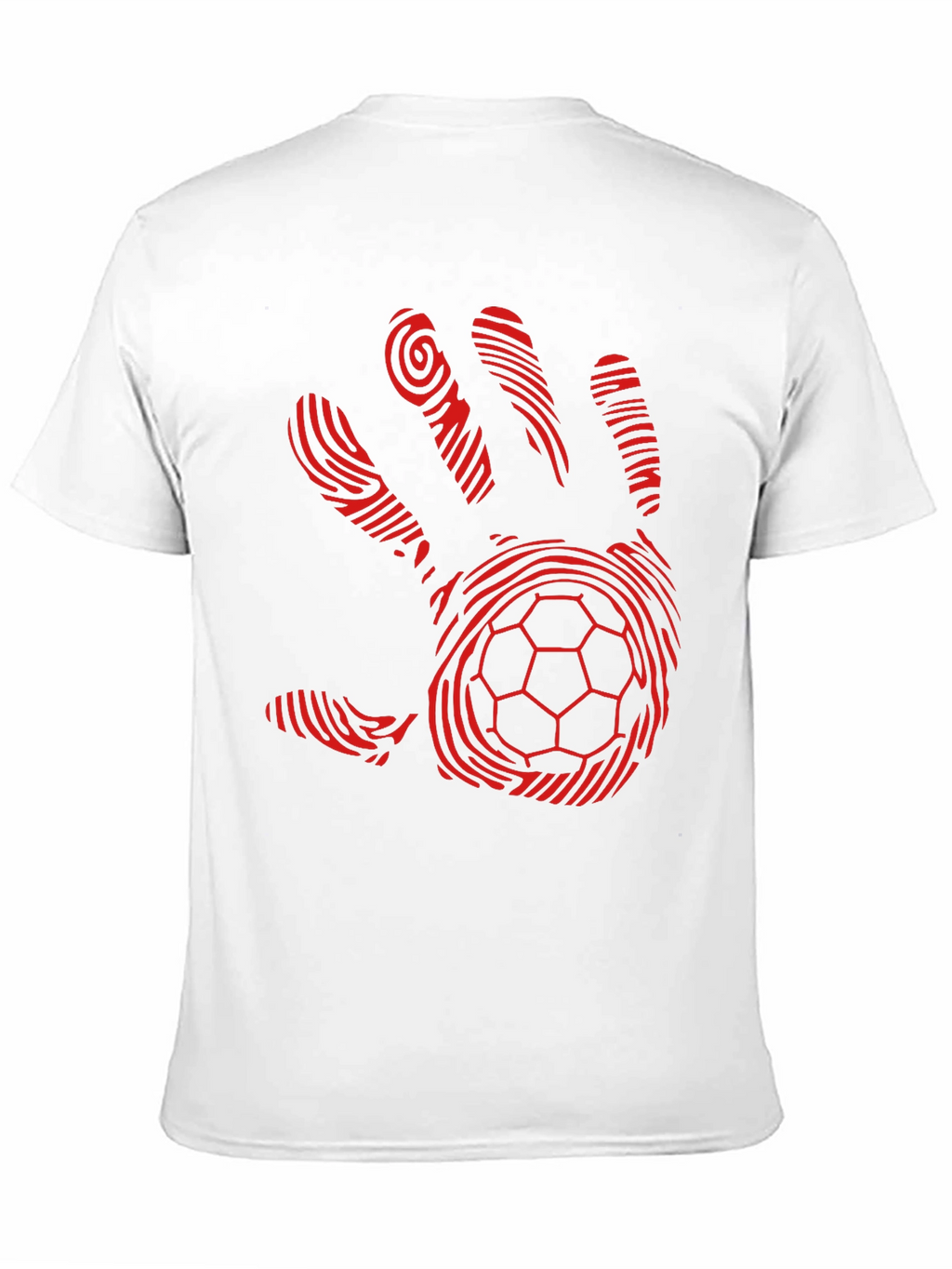 Handprint Soccer Ball Graphic T-Shirt